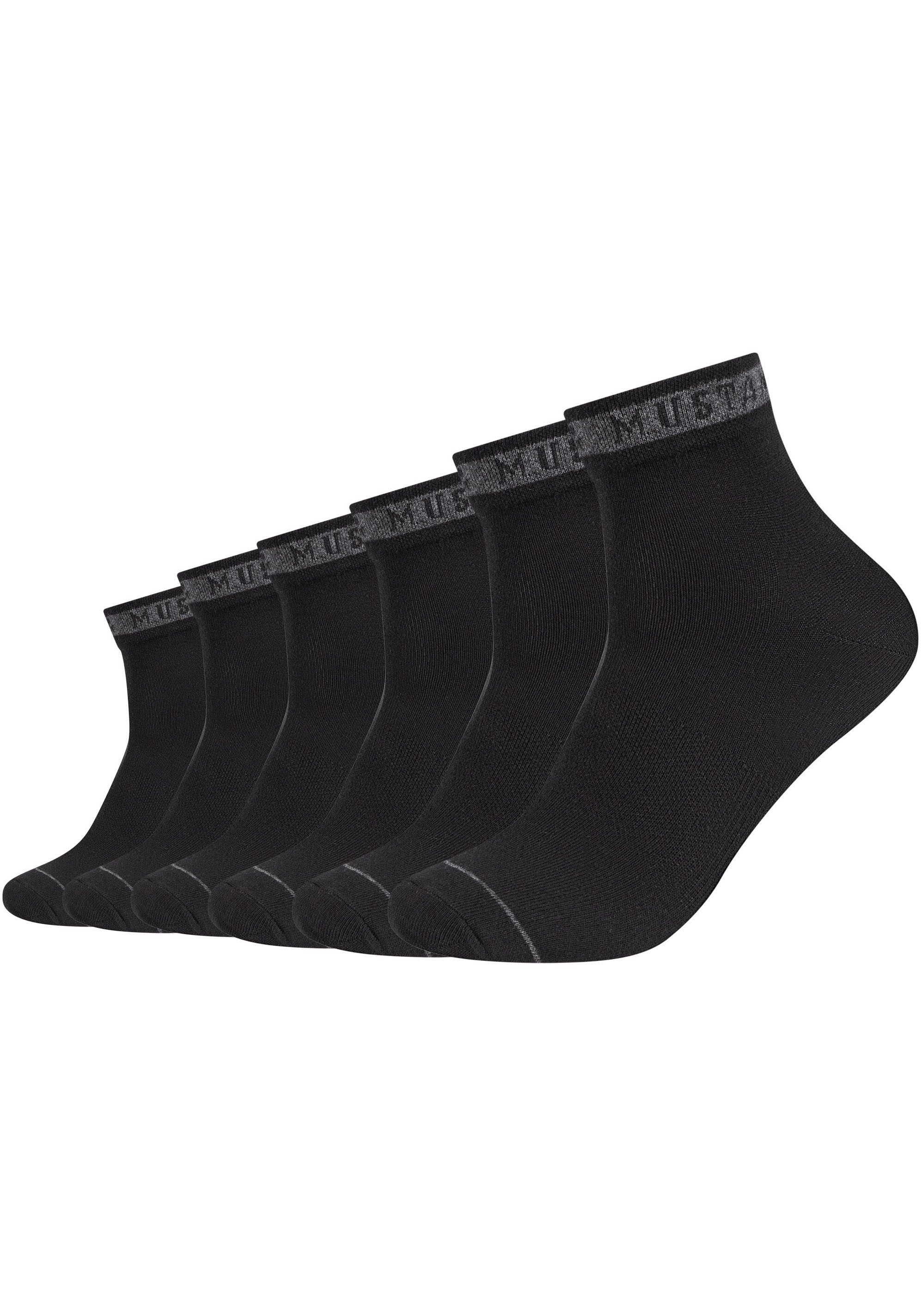 MUSTANG Korte sokken Casual met een hoog katoengehalte (Set van 6)