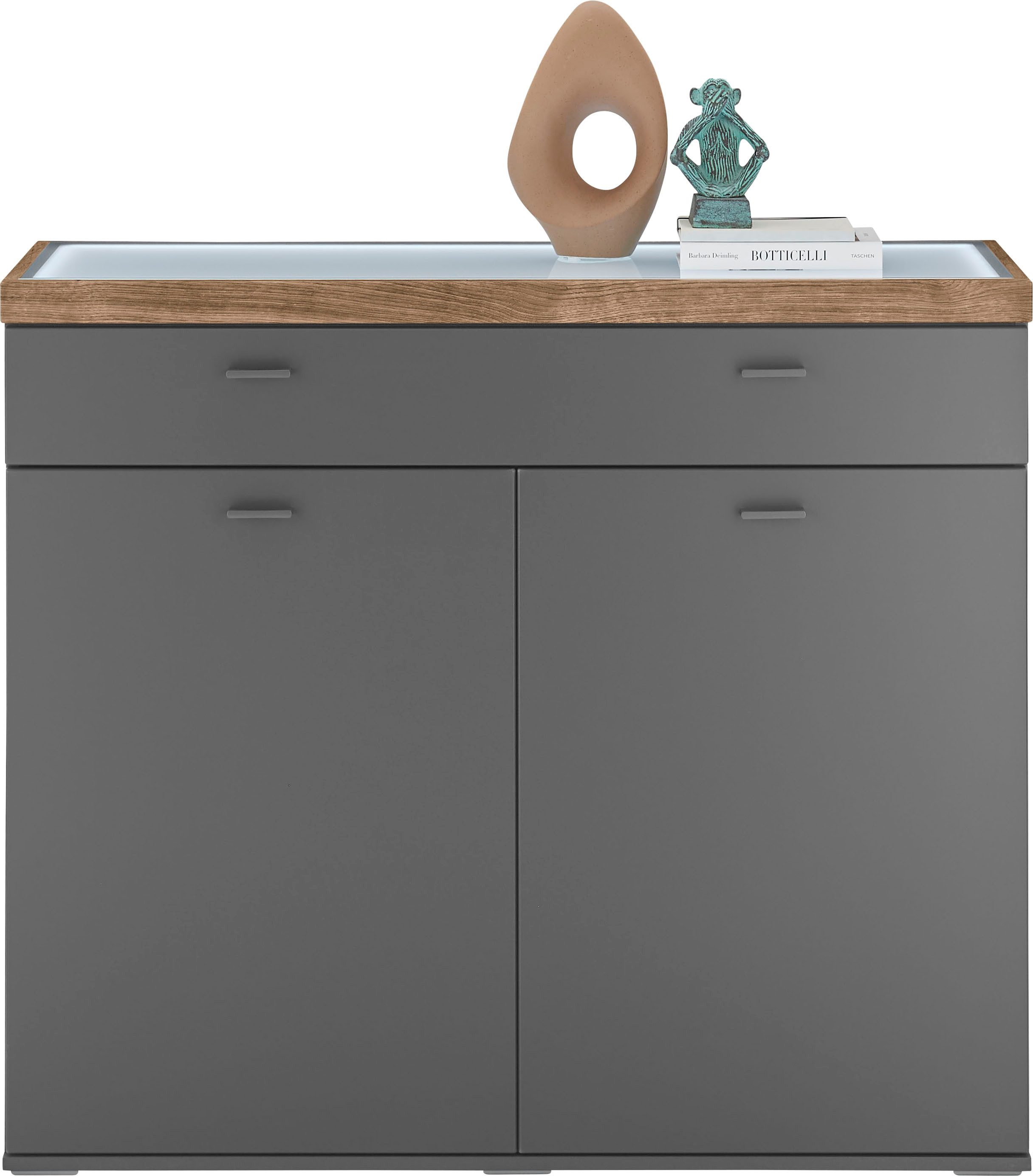 set one by Musterring Dressoir Lancaster Dielen inclusief led-verlichting, met een lade, breedte 121 cm