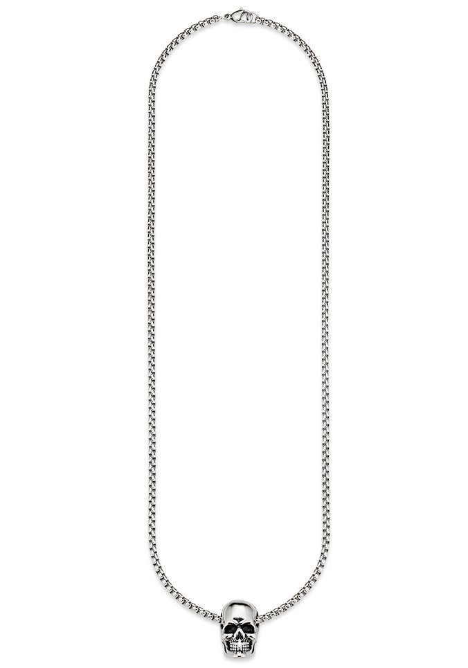 Bruno Banani Ketting met hanger Sieraad cadeau halsketting schedel doodskop, Venetiaanse ketting