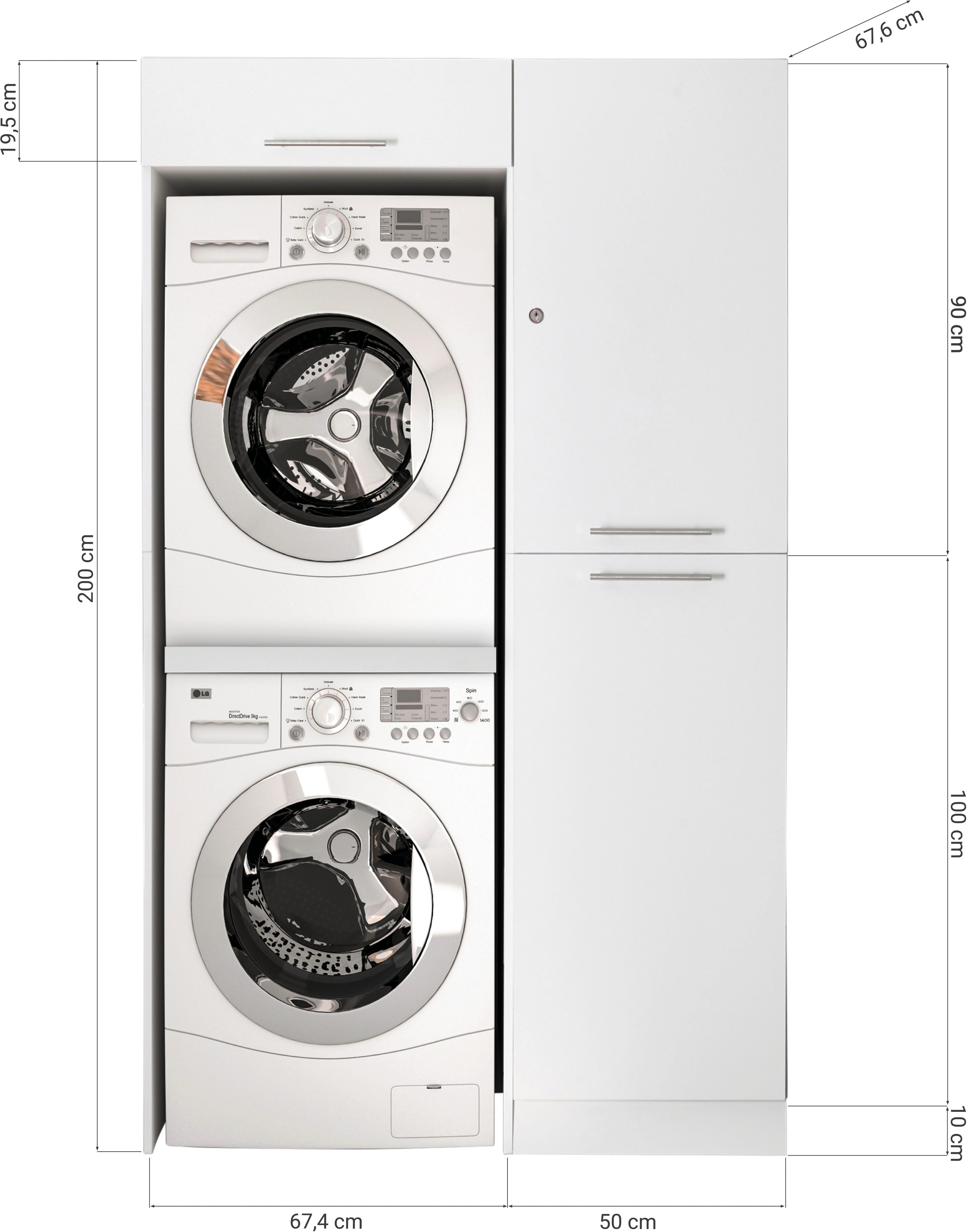 RESPEKTA Multifunctionele kastenset Clara-Set 6 (h x b x d) 200 x 117,4 x 67,6 cm (set, 2 stuks)