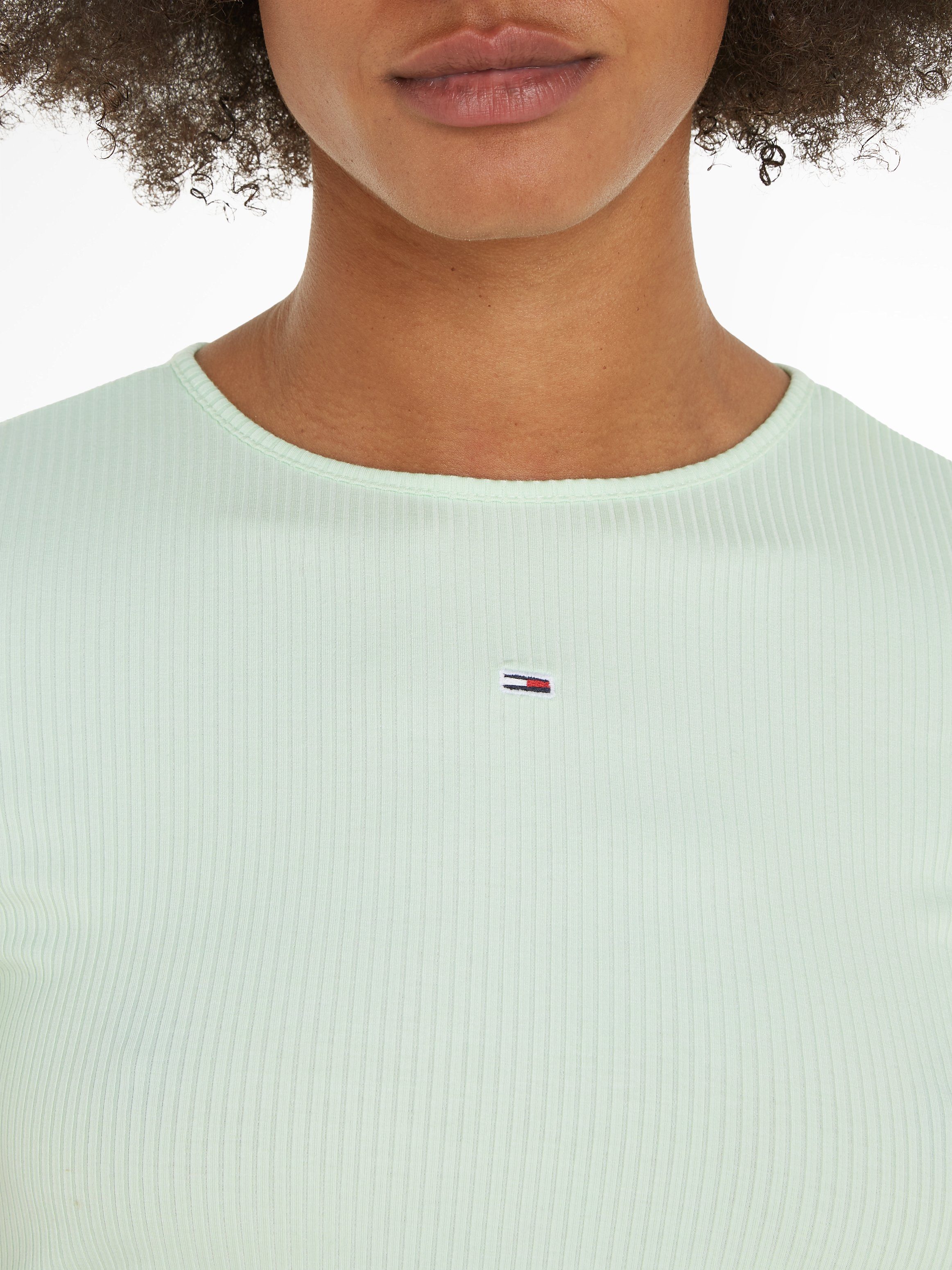 TOMMY JEANS T-shirt TJW CRP GATHERING SS RIB TOP