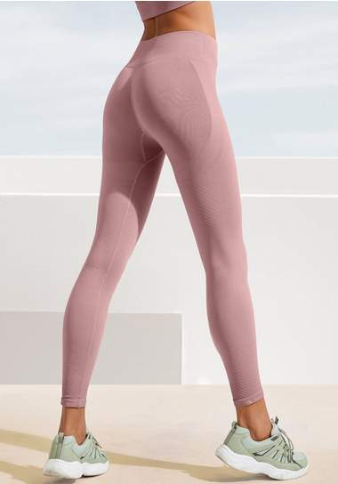 lascana seamless legging - po push up leggings roze