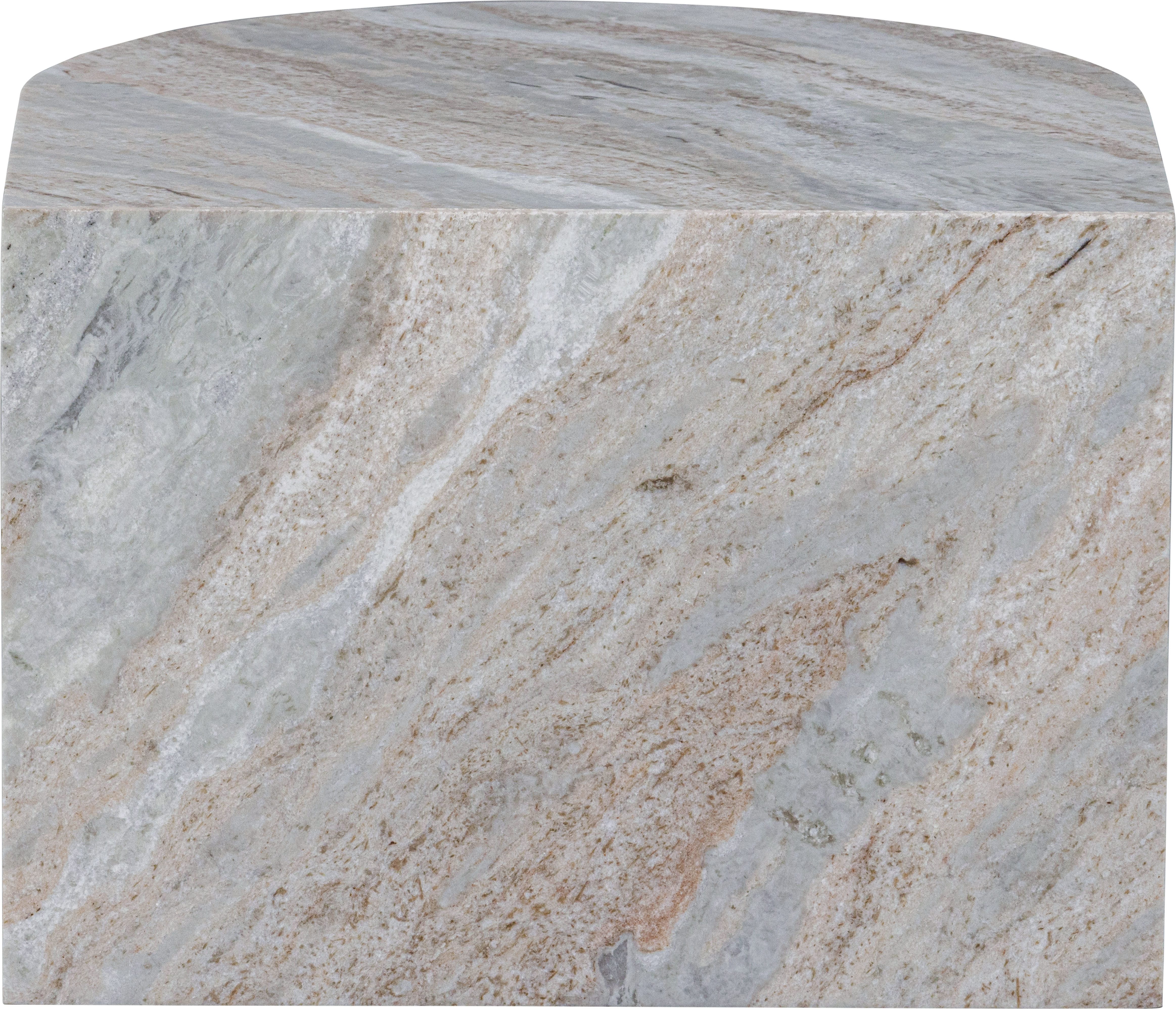 WOOOD Salontafel Xhail met een royale tafelblad, van marmer, h 35 cm x b 50 cm