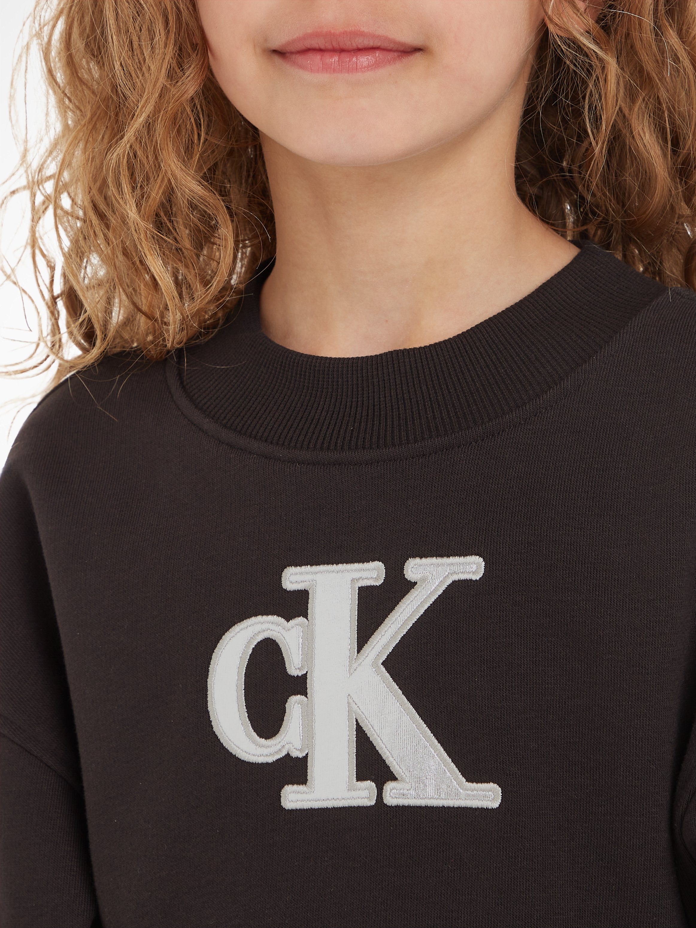 Calvin Klein Blousejurk METALLIC MONOGRAM HWK DRESS