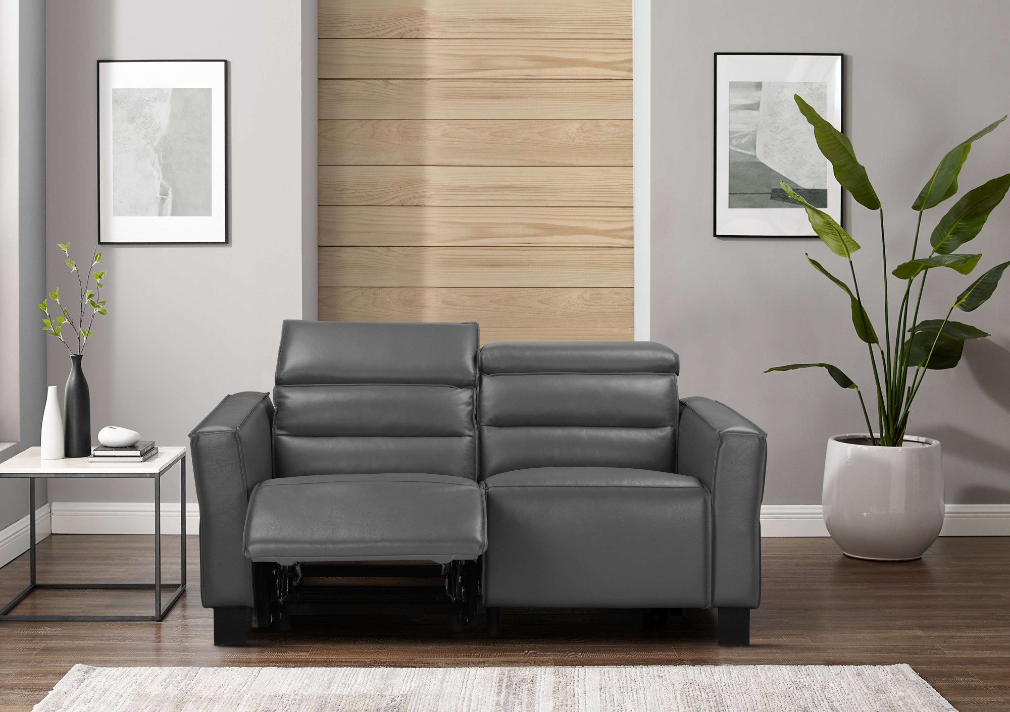 Places of Style 2-zitsbank Carpari, 162 cm, met handmatige of elektrische relaxfunctie
