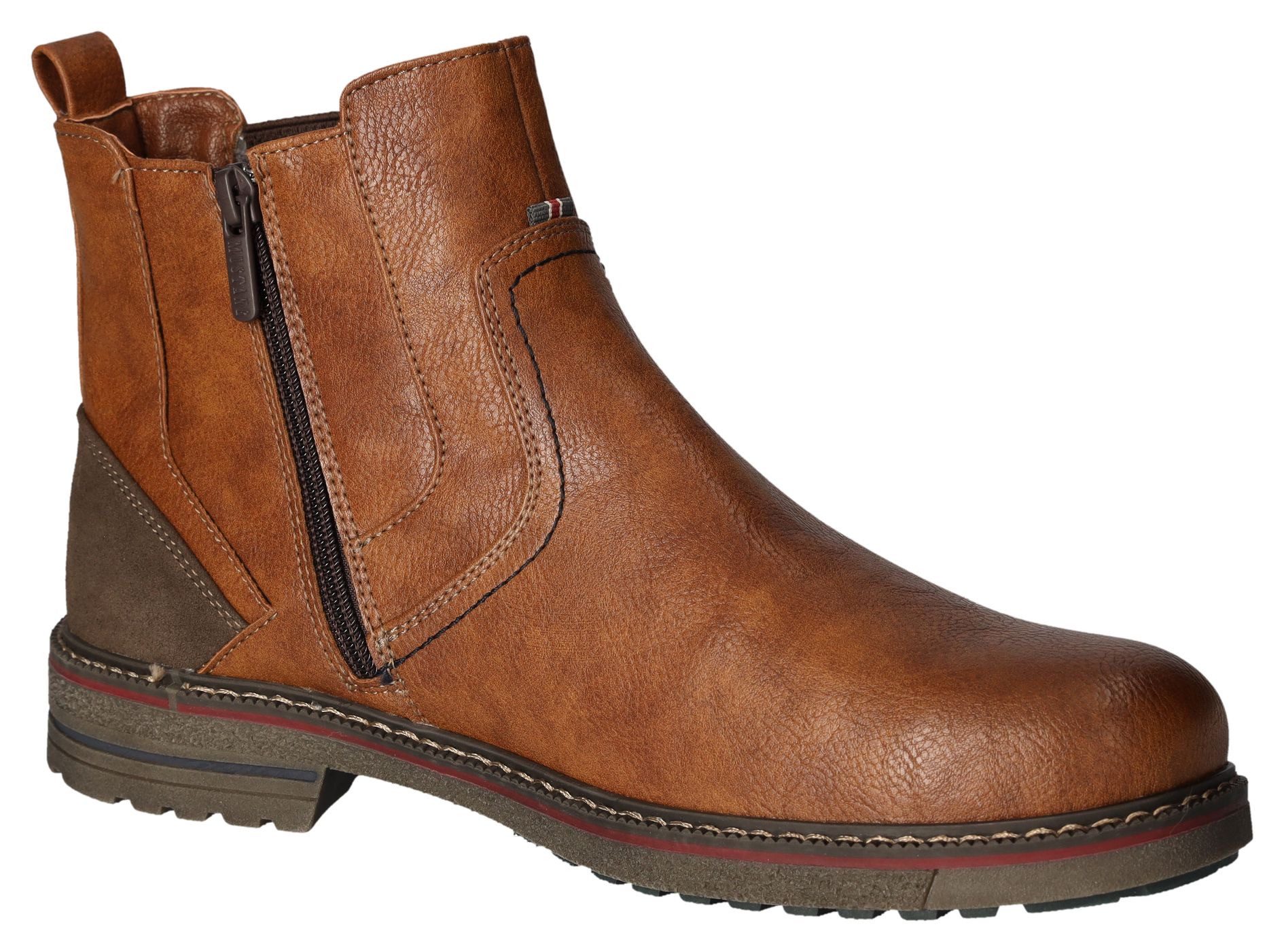 Mustang Shoes Chelsea-boots Enkellaars zakelijke schoen in klassiek ontwerp breedte G