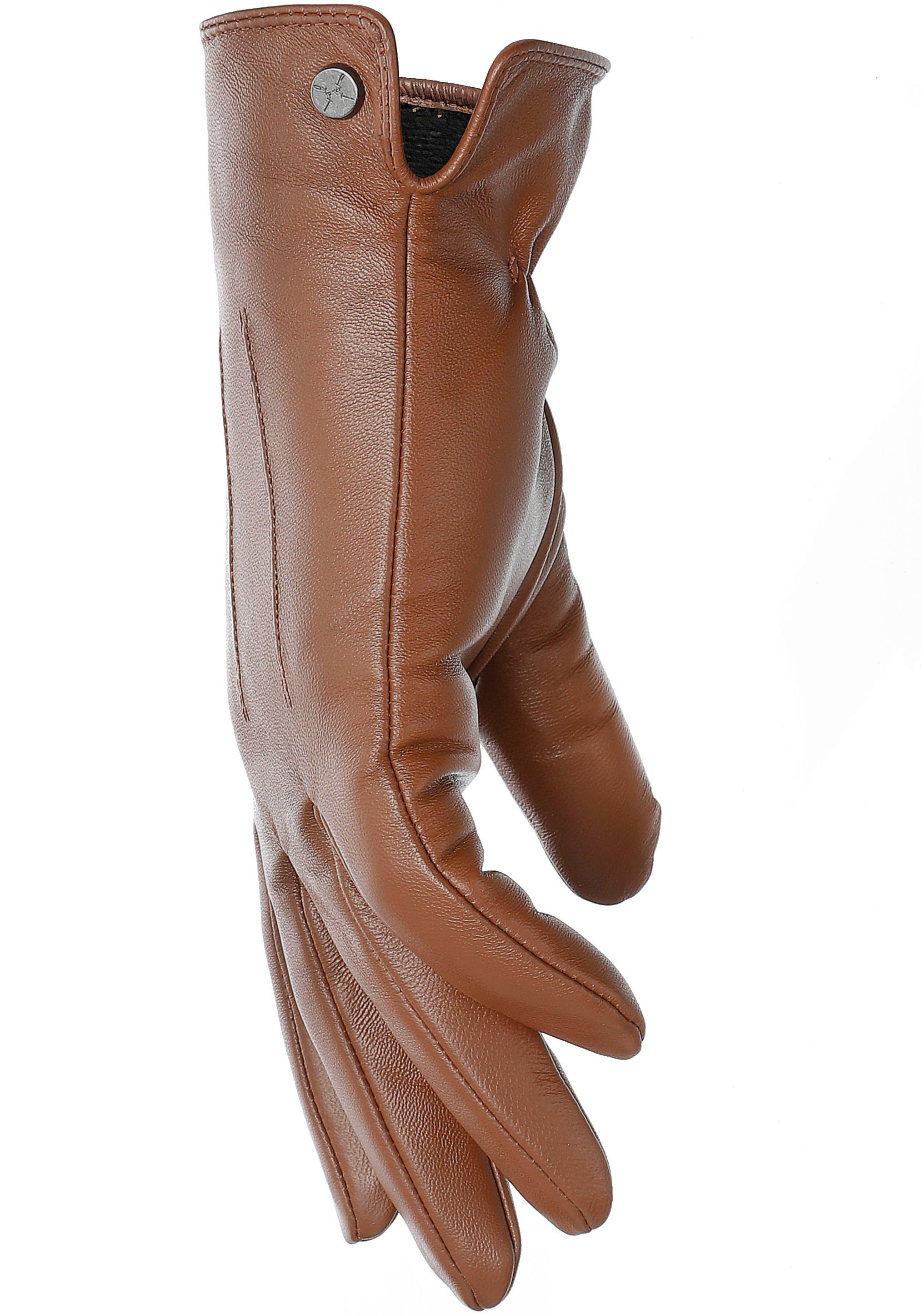 PEARLWOOD Leren handschoenen TRAVIS Glad leren handschoen