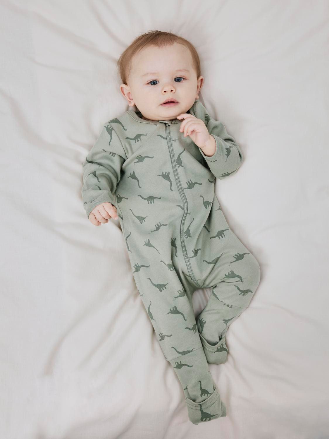 Name It Pyjama NBMNIGHTSUIT 2P ZIP FF GREEN DINO NOOS (set, 2-delig)