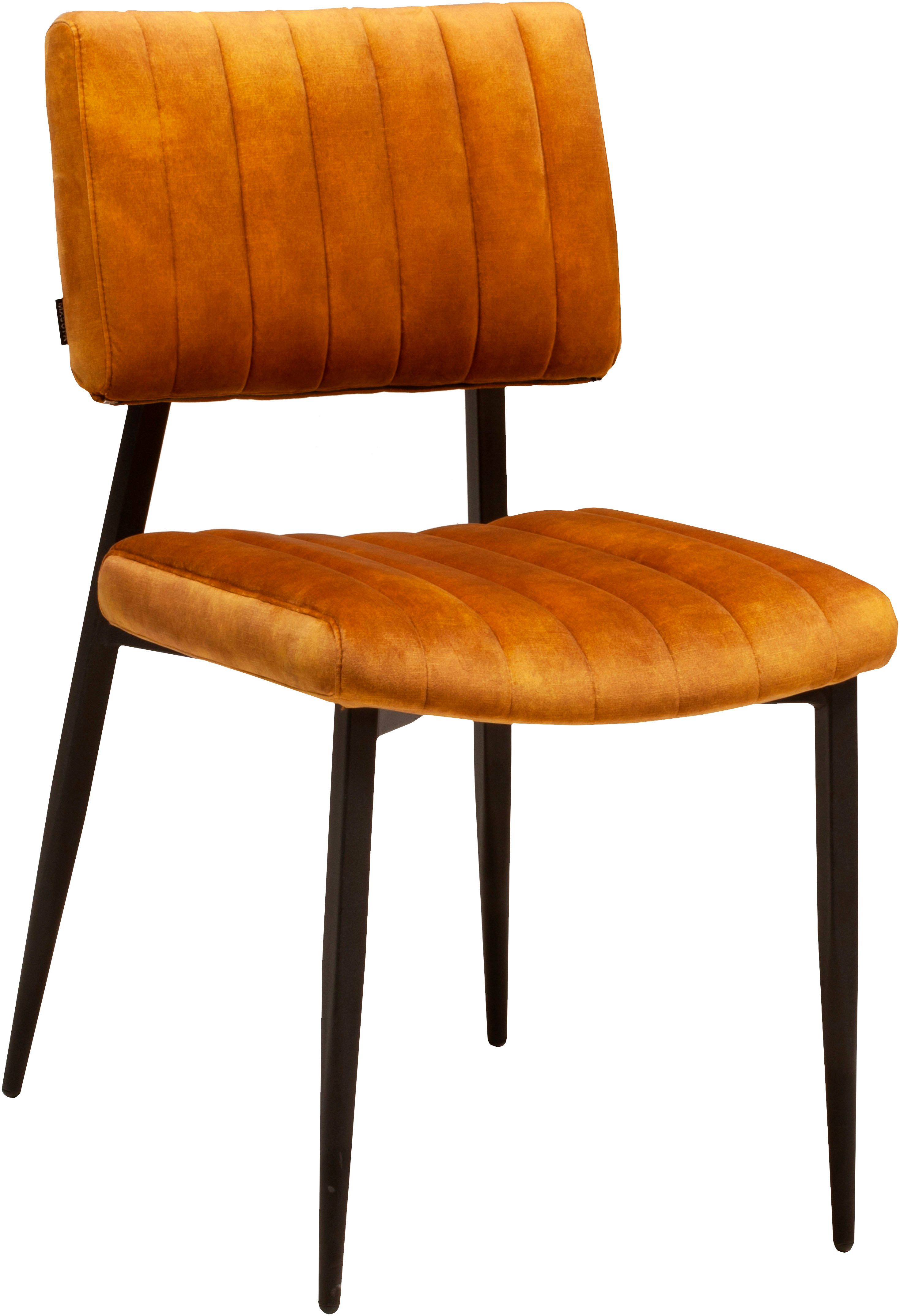 OMG Design Eetkamerstoel Ivan onderhoudsvriendelijk velvet bekleding, keukenstoel (set)