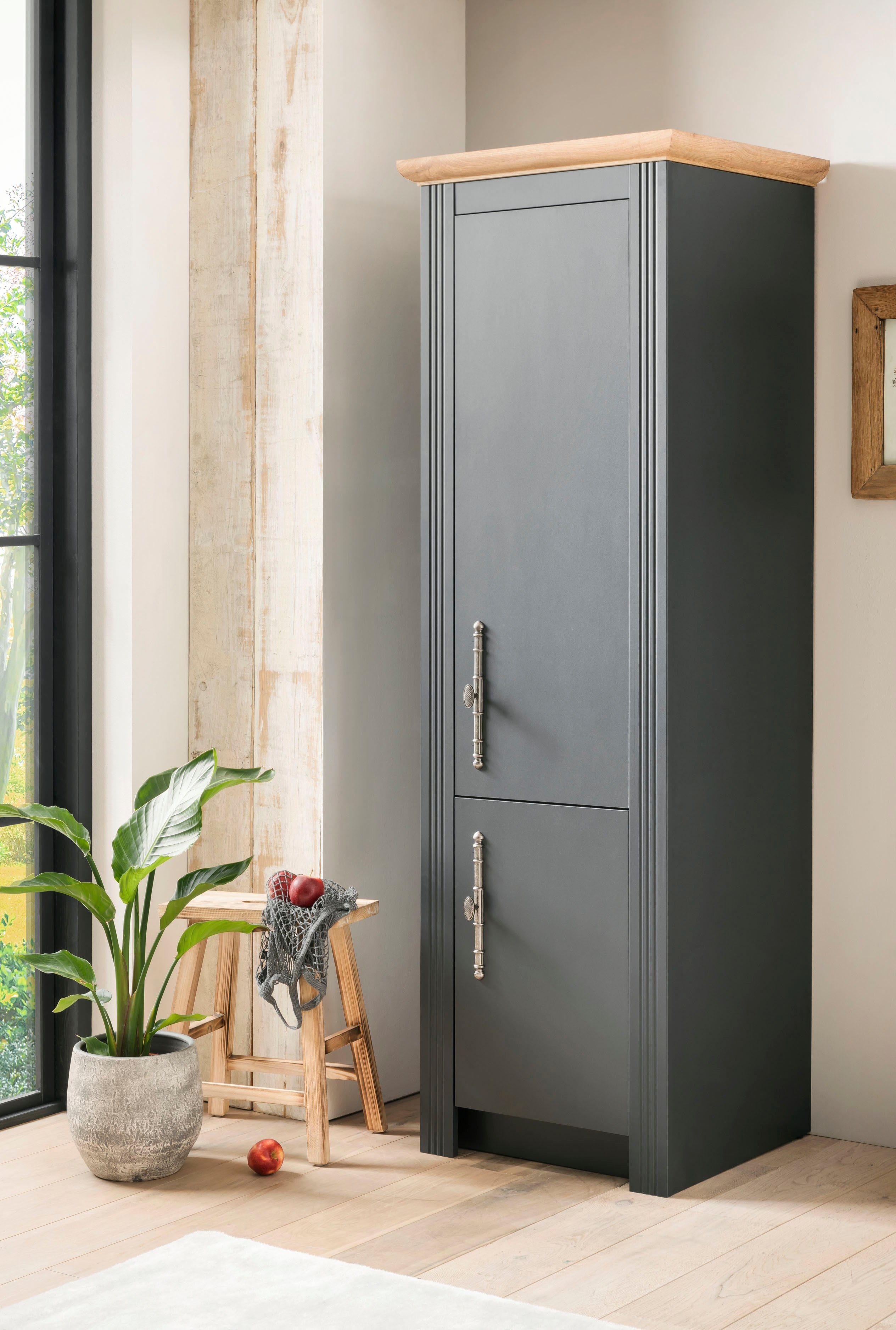 Kochstation Hoge kast KS-Westminster in romantische landelijke stijl, hoogte 202 cm, exclusief by otto