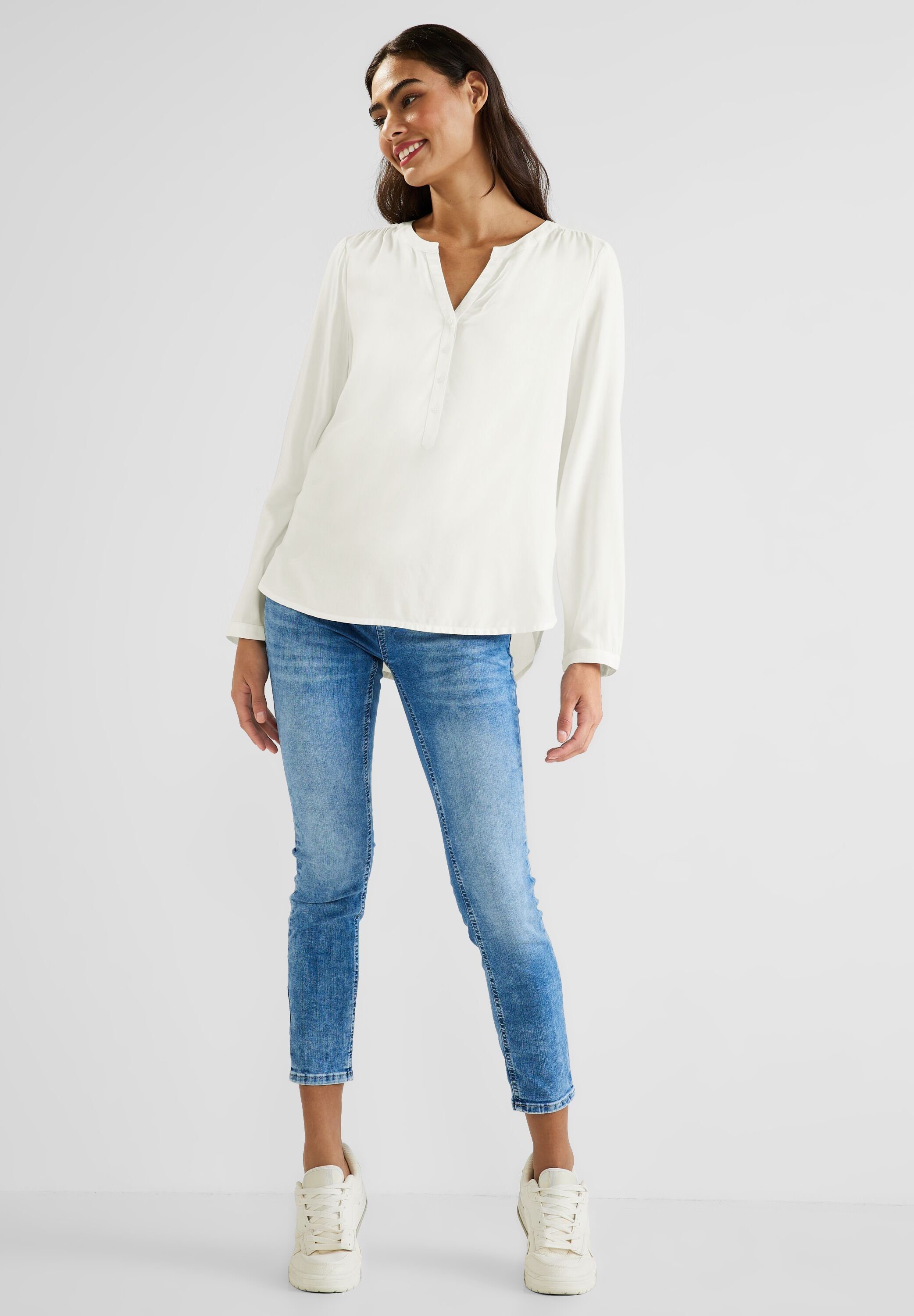 STREET ONE Shirtblouse Style Bamika met zijsplitten