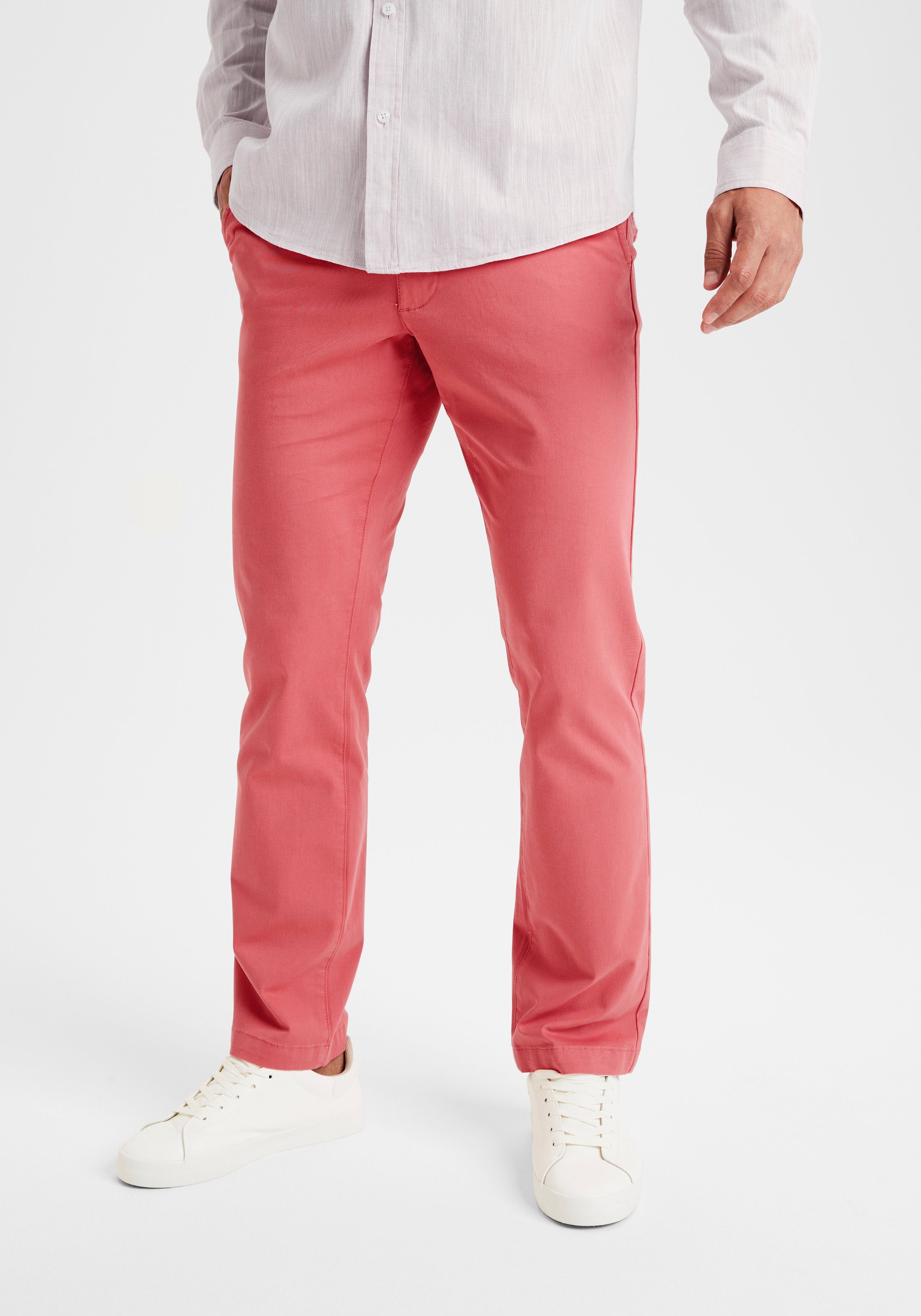 H.I.S Chino Regular fit lange broek, van elastische katoenkwaliteit