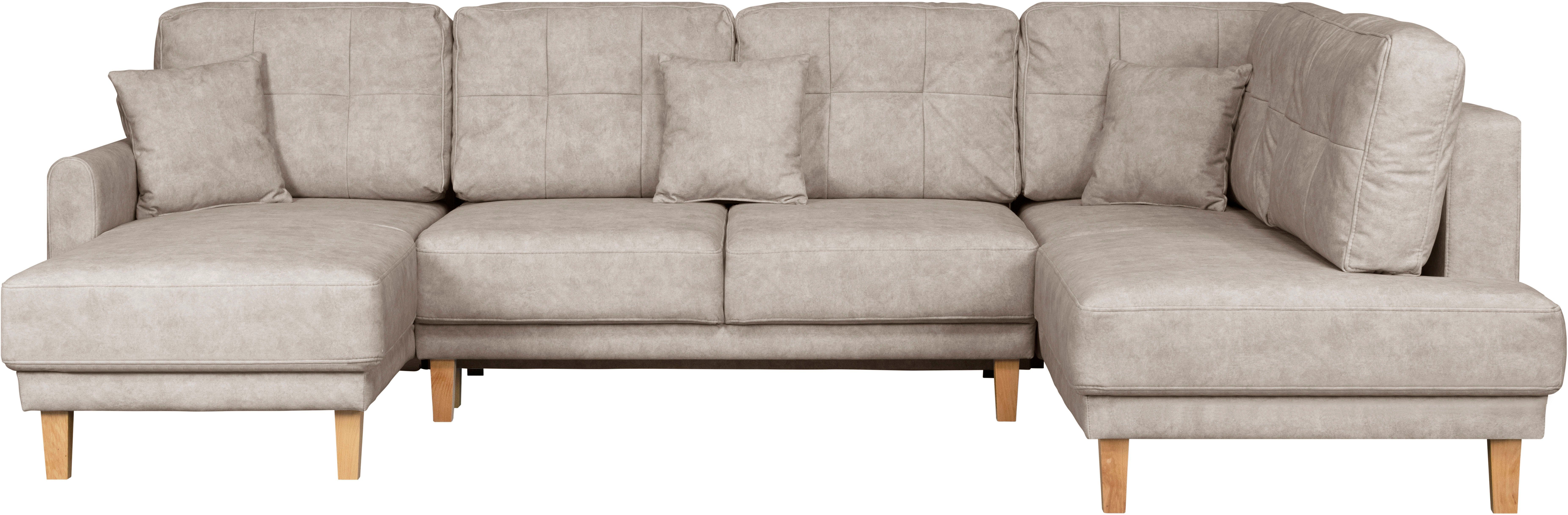 Home affaire Zithoek TRIPLO U-vorm optioneel met slaapfunctie, B/D/H: 310/192/90 cm (3-delig)