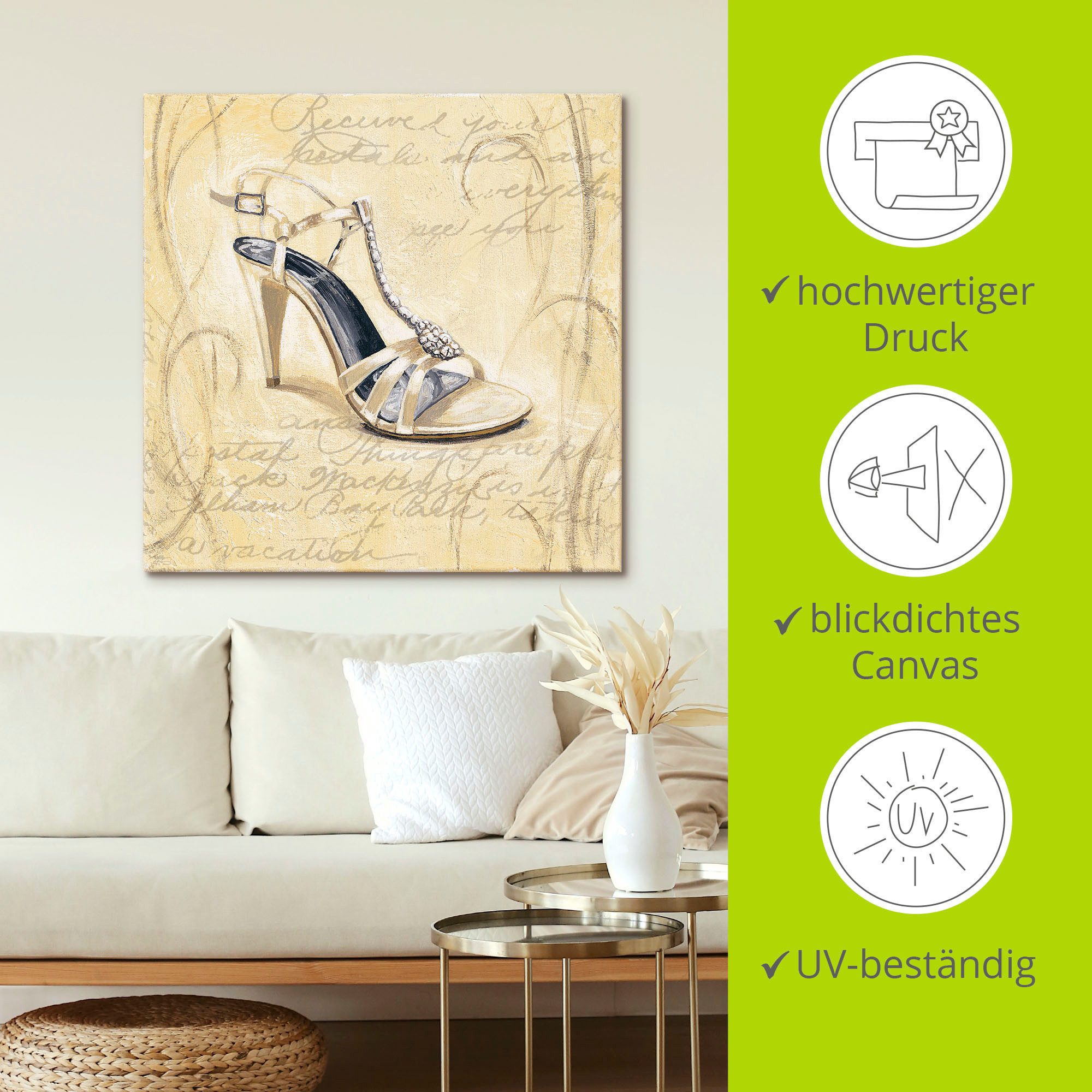 Artland Artprint Stiletto's I - schoenen als artprint op linnen, muursticker in verschillende maten