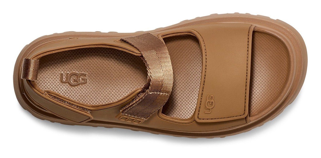 UGG Plateausandalen Goldenglow , zomerschoen, strandschoen, plateausandaal met klittenbandsluitingen