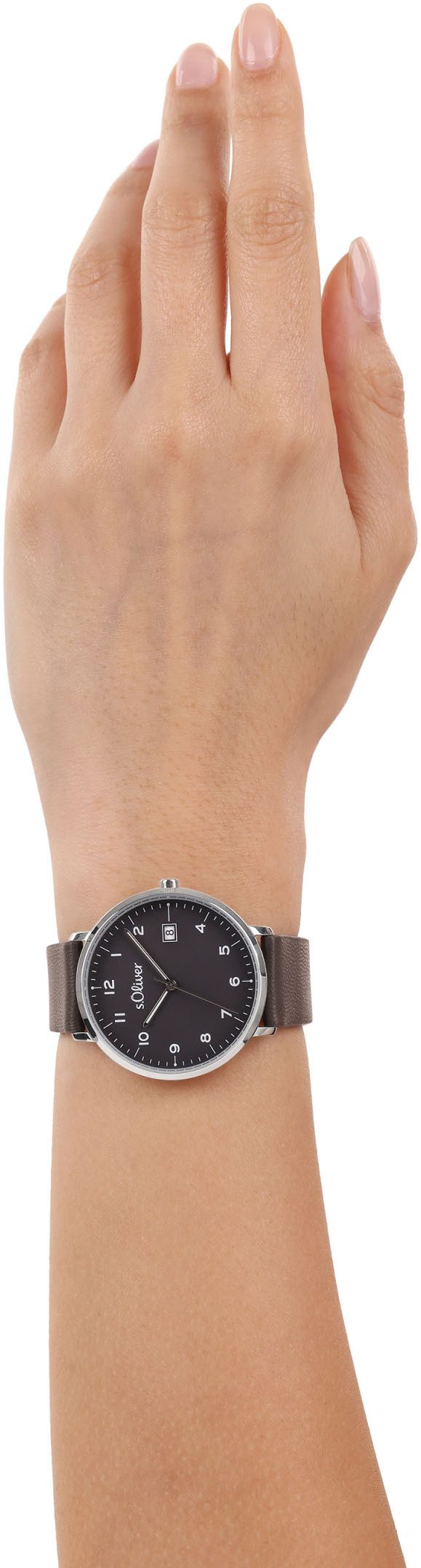 s.Oliver Kwartshorloge Horloge, dameshorloge, herenhorloge, leren band, datum