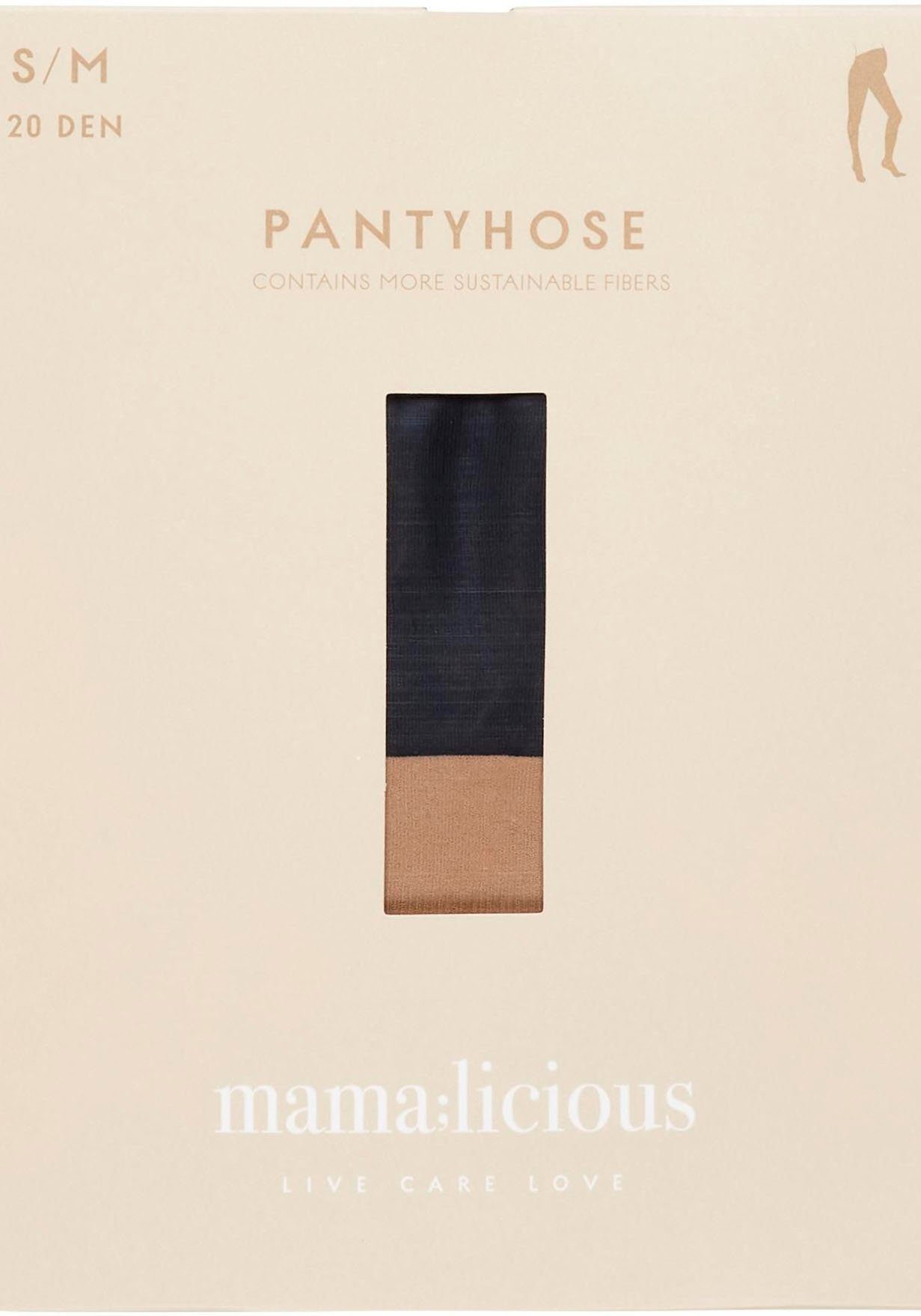 Mamalicious Zwangerschapspanty MLMALOU PANTY 20 DEN 2-P A. NOOS (set, 2 stuks)