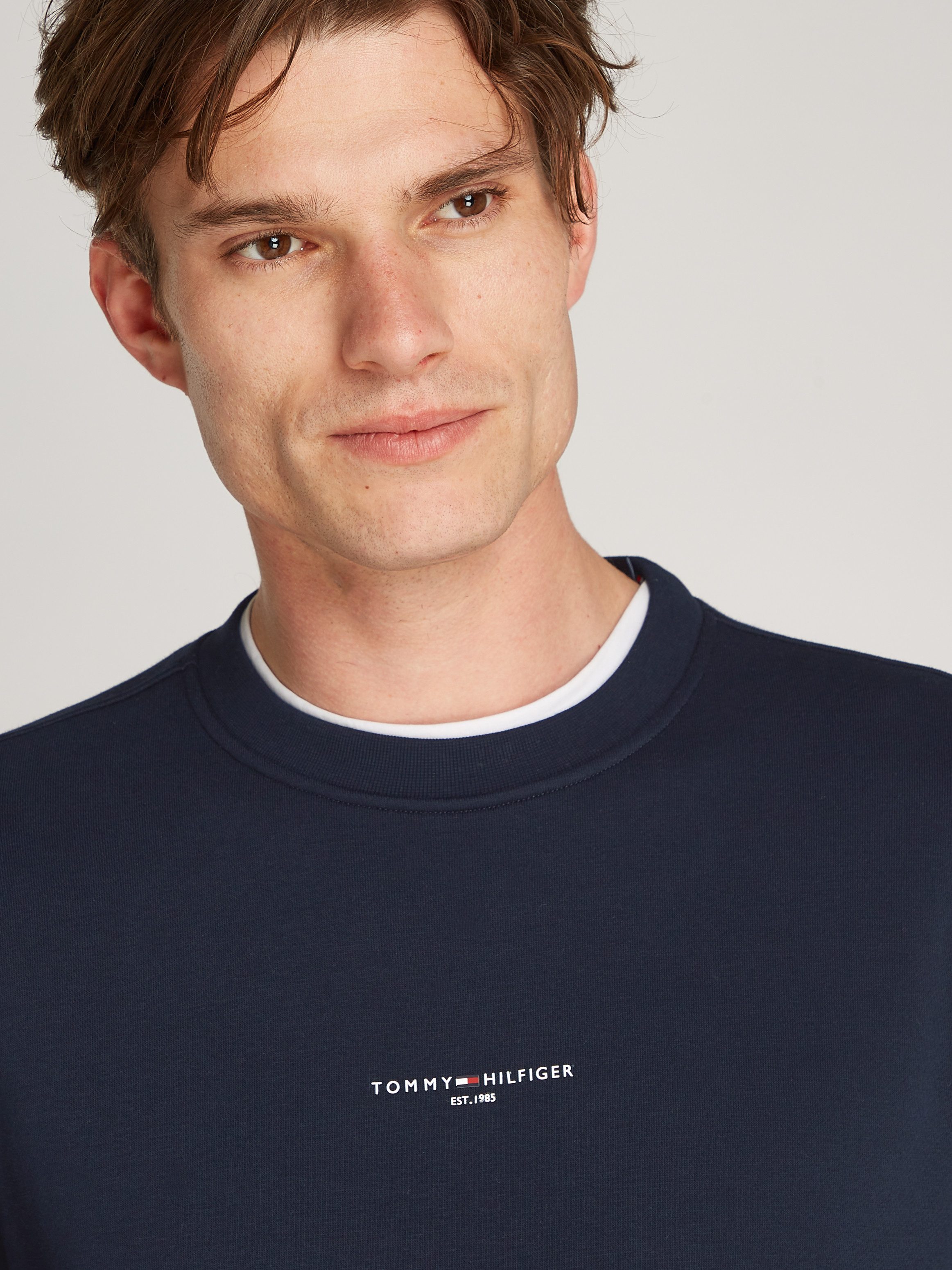 Tommy Hilfiger Sweatshirt SMALL TOMMY LOGO CREWNECK
