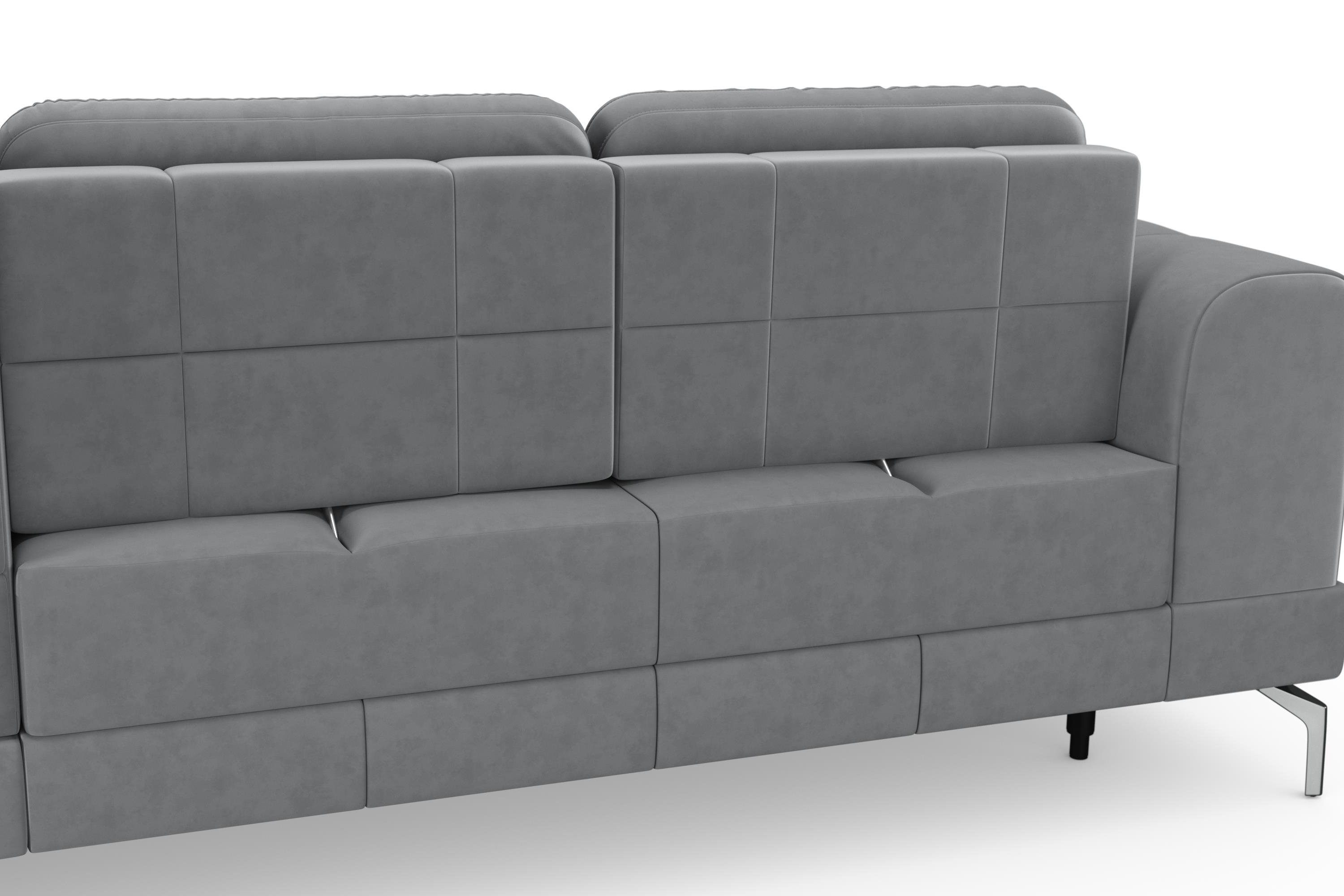 sit&more Hoekbank Bendigo L-vorm inclusief zitdiepteverstelling, bodemvrijheid 15 cm, 2 pootkleuren