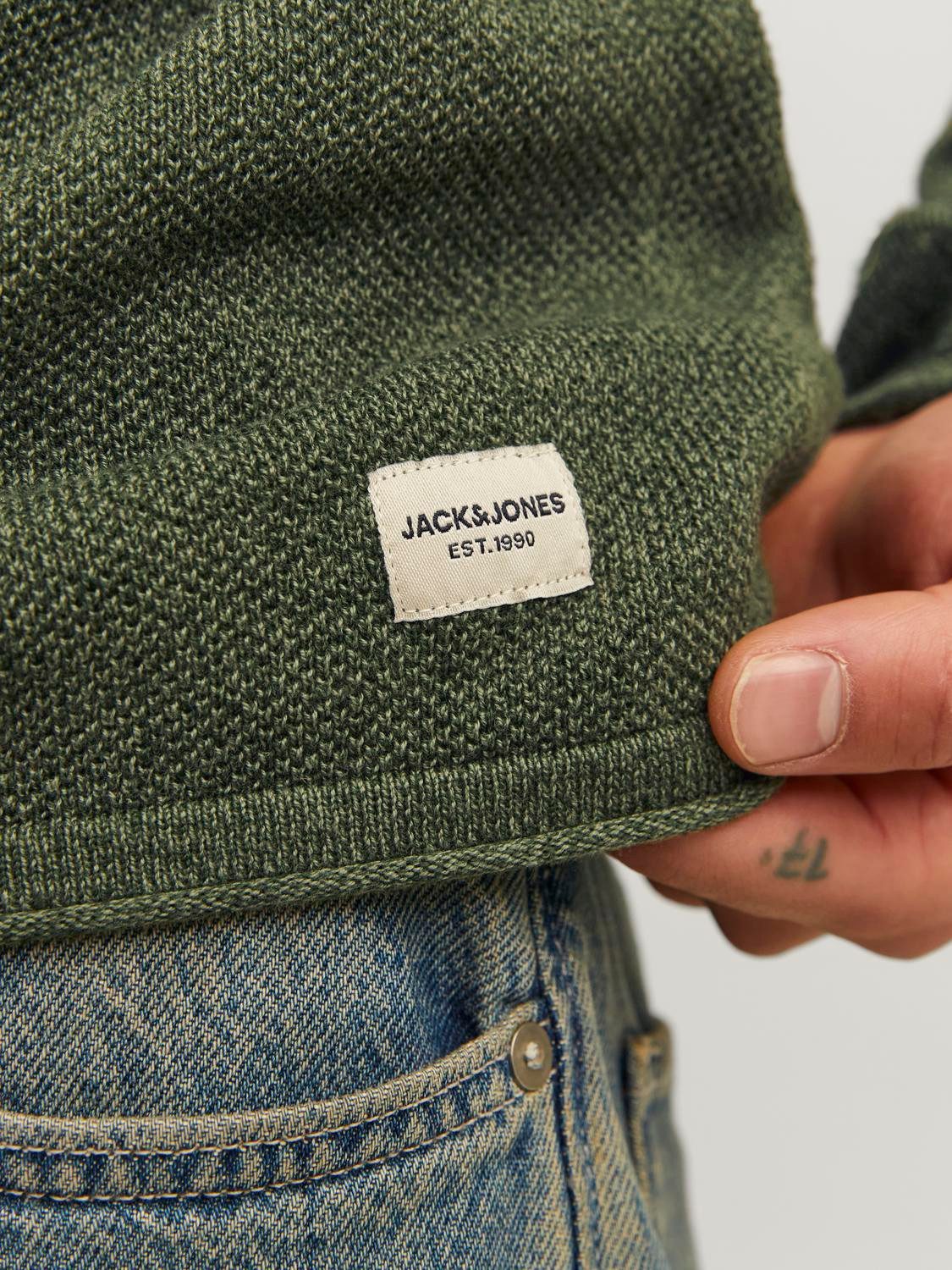 Jack & Jones Trui met ronde hals JJEHILL KNIT CREW NECK NOOS