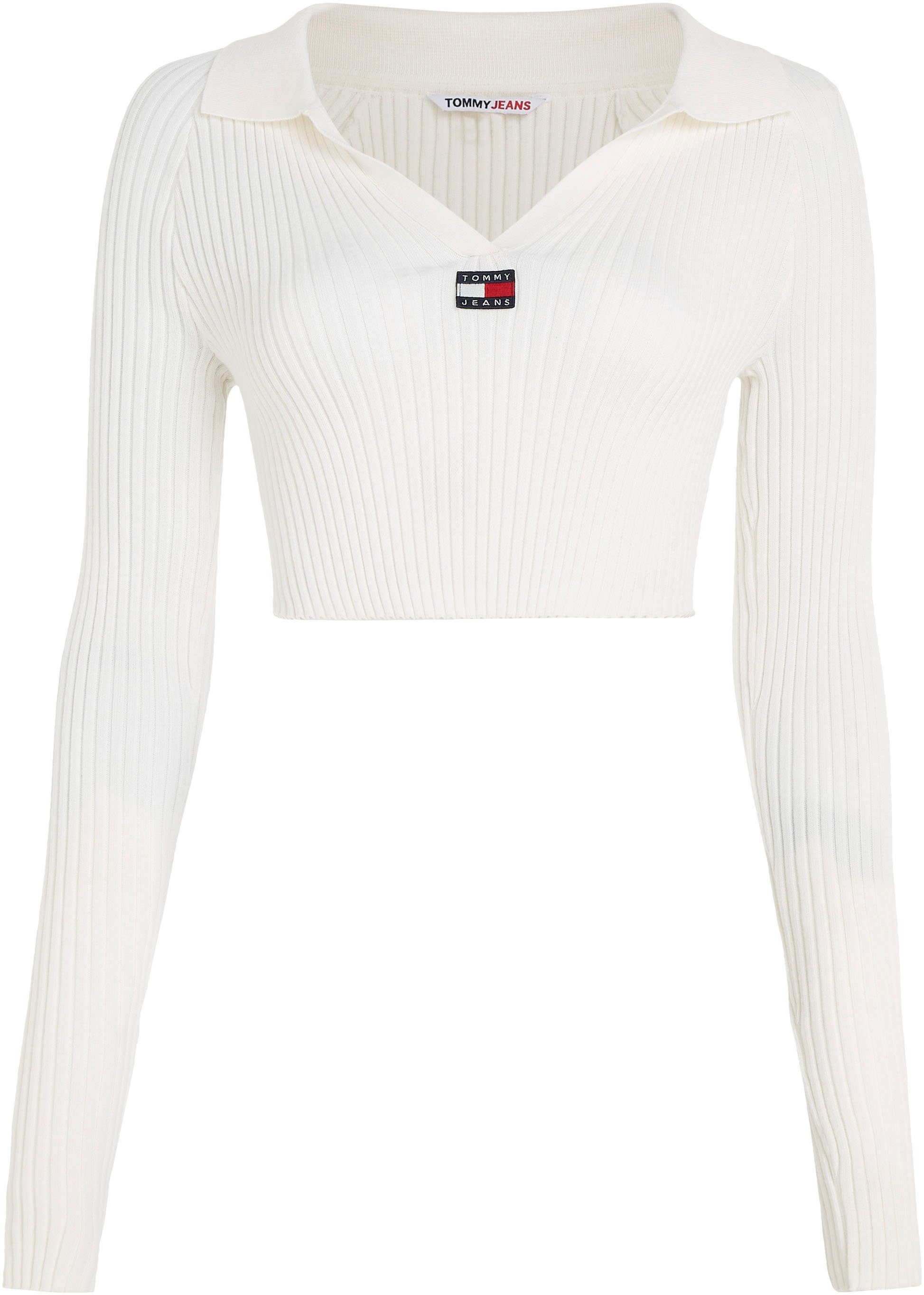 TOMMY JEANS Gebreide trui TJW XS BADGE RIB COLLAR SWEATER