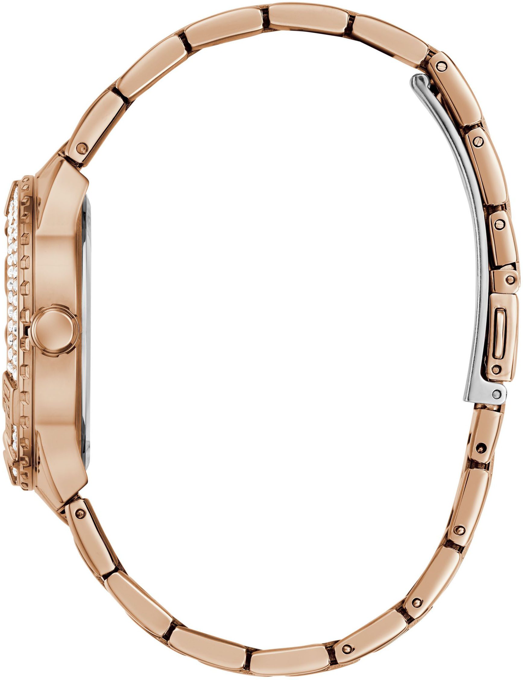 Guess Kwartshorloge Sangria Horloge, dameshorloge, stalen armband