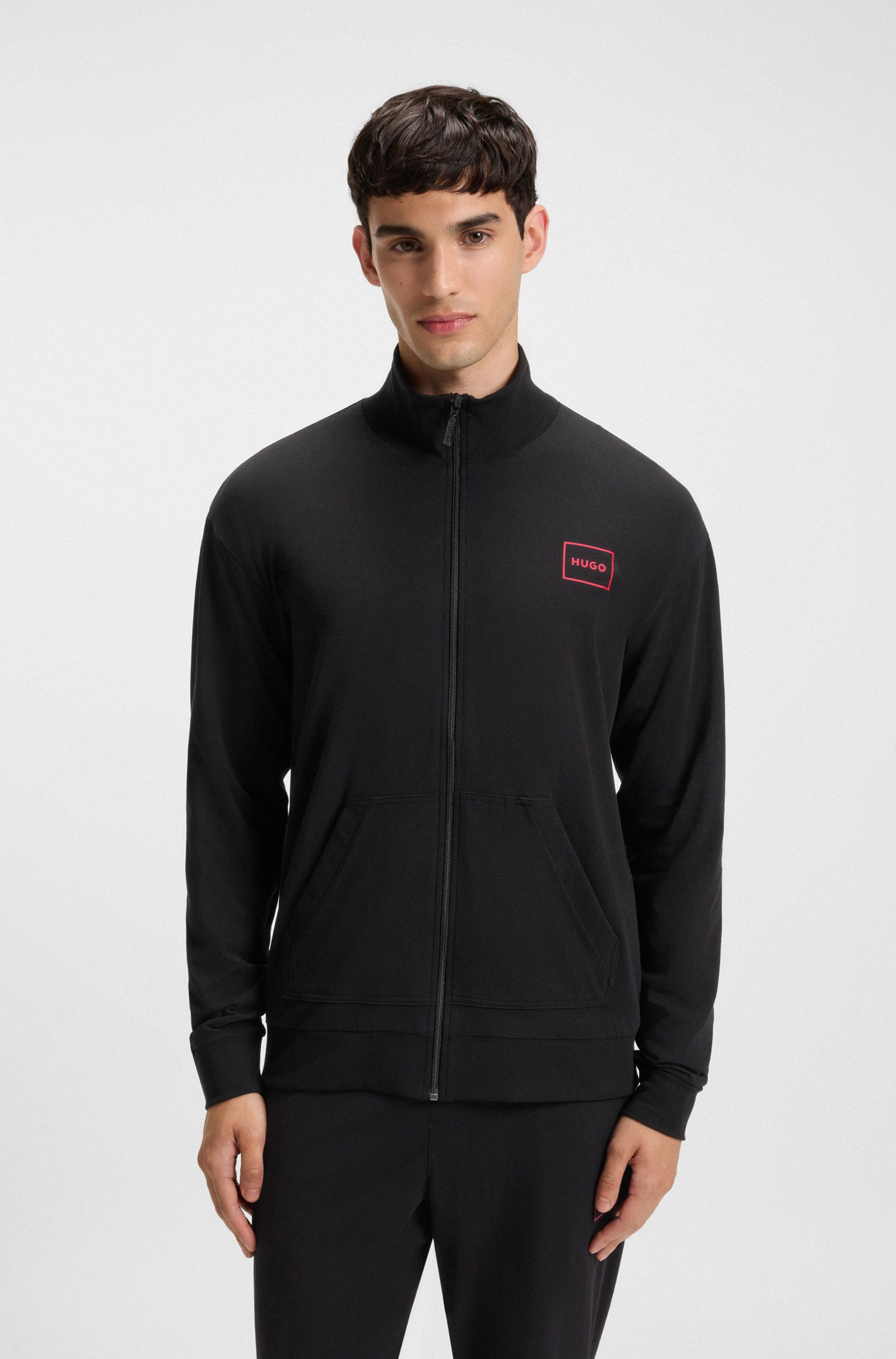 HUGO underwear Sweatvest Laze Zip Jacket met zakken opzij