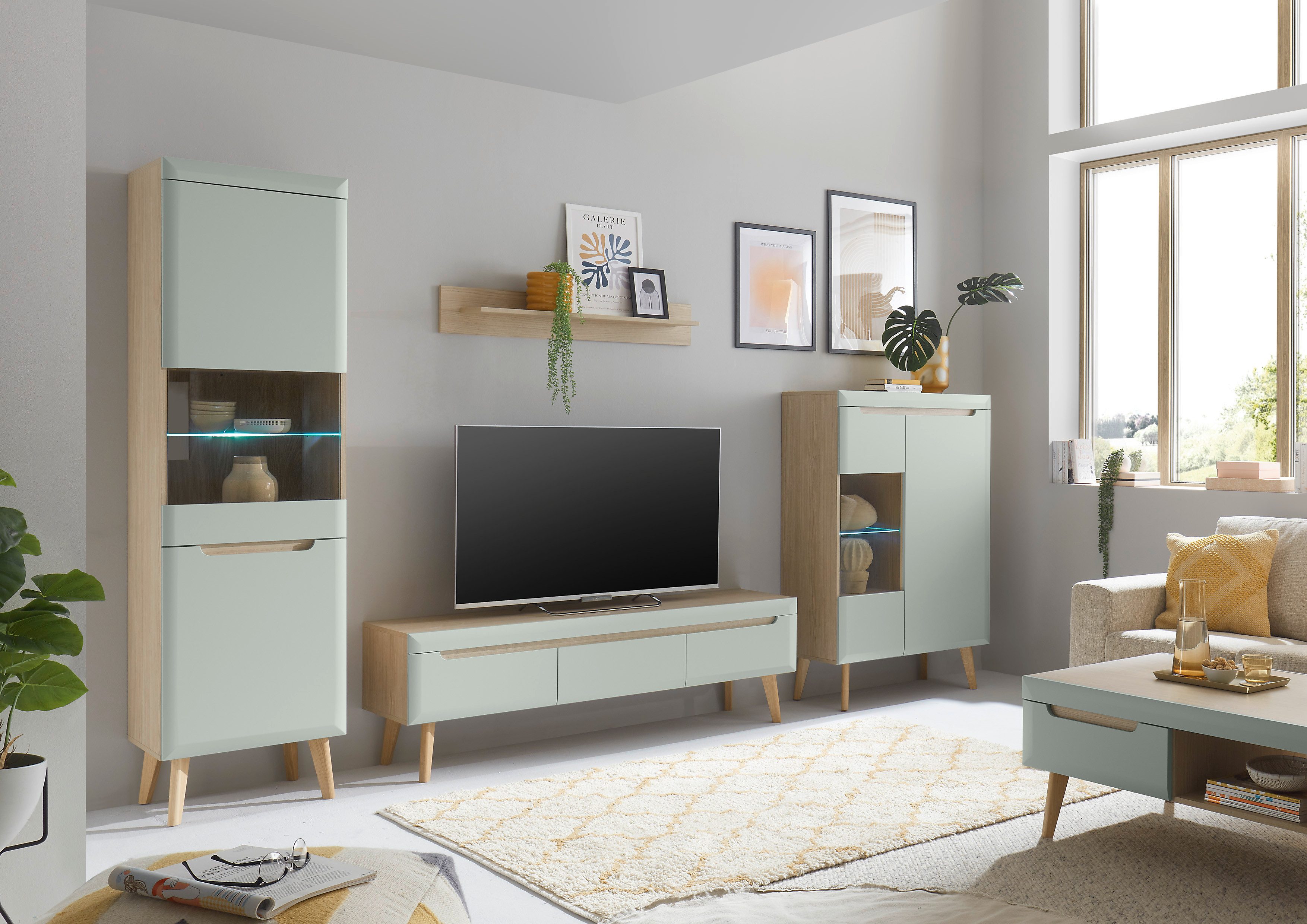 INOSIGN Wandplank Torge, wandplank, wandhouder, hangrek, decoratierek scandinavisch design, opbergruimte, voor kleine ruimtes, breedte 107 cm (1 stuk)