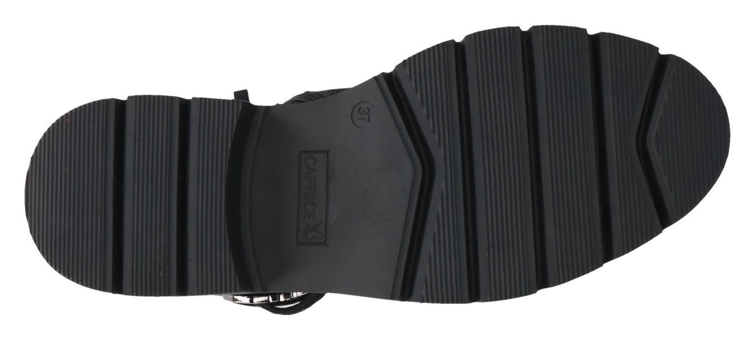 Caprice Veterschoenen , blokhak, veterschoen met praktisch verwisselbaar voetbed
