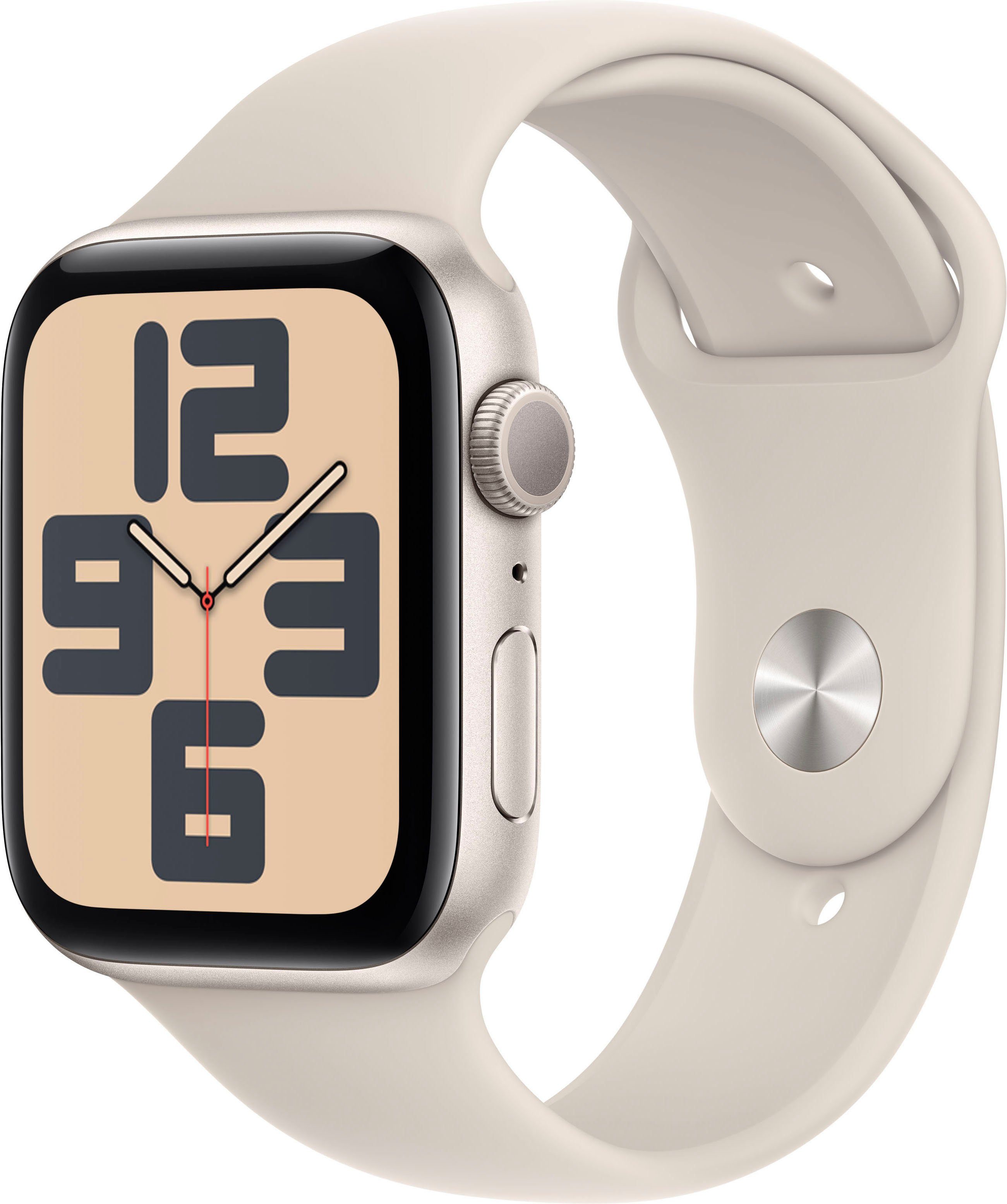 NU 20% KORTING: Apple Smartwatch Watch SE GPS 44 mm Aluminium S-M Sport Band