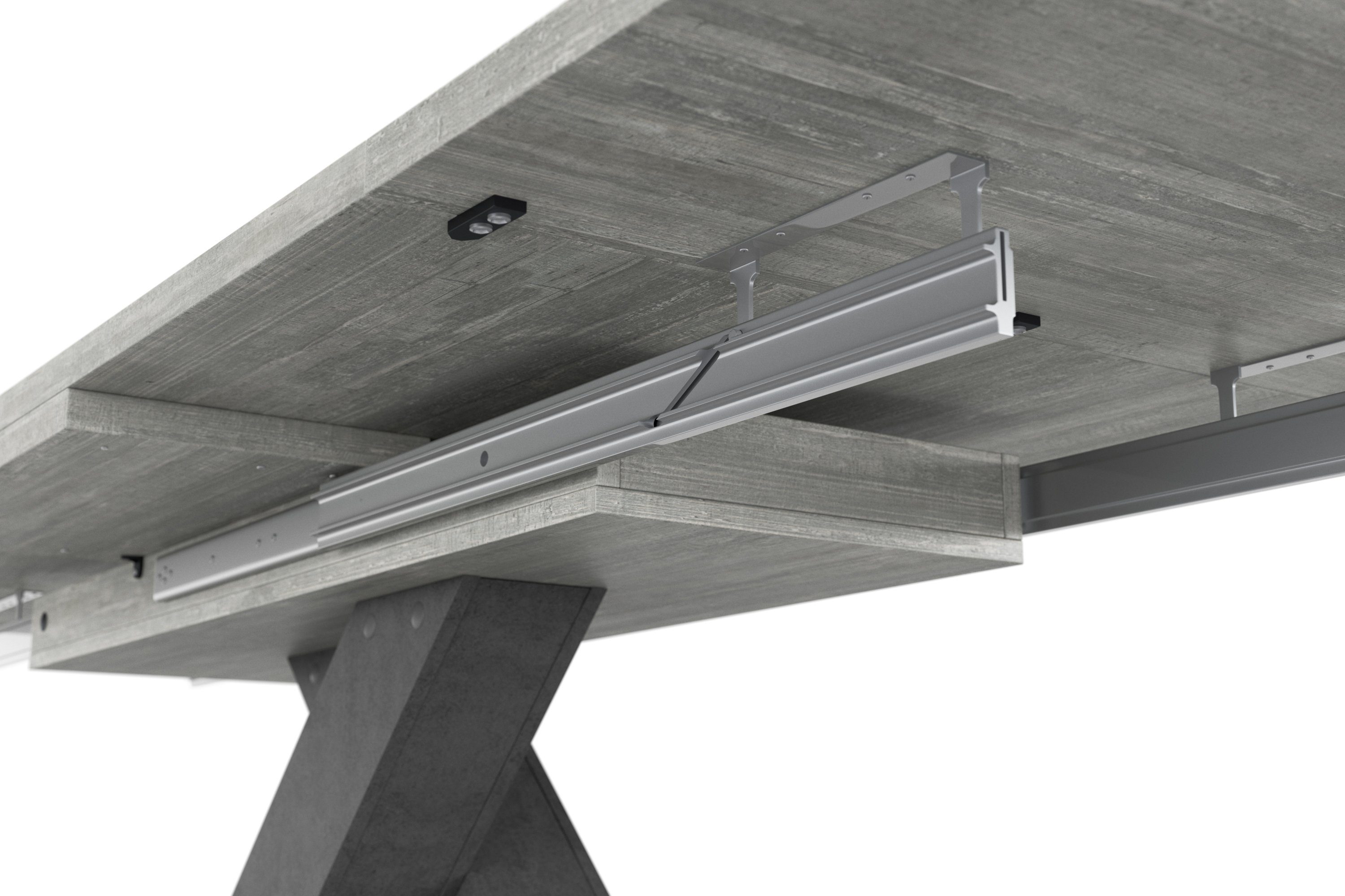 Mäusbacher Eettafel Comfort tafel TOPSELLER! Mäusbacher eettafel met X-frame en voetplaat. Breedte 160-260
