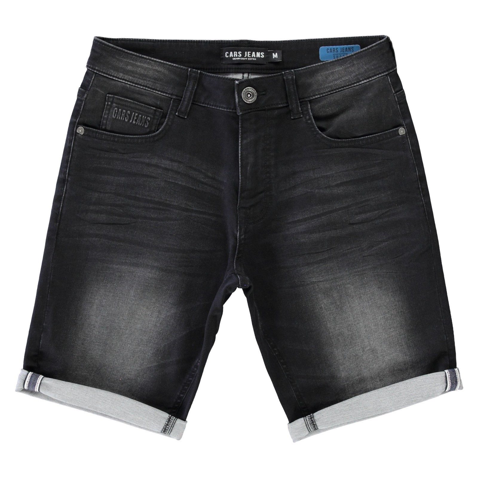 CARS Jeansshort SEATLE Short heren korte spijkerbroek maat XL zwart