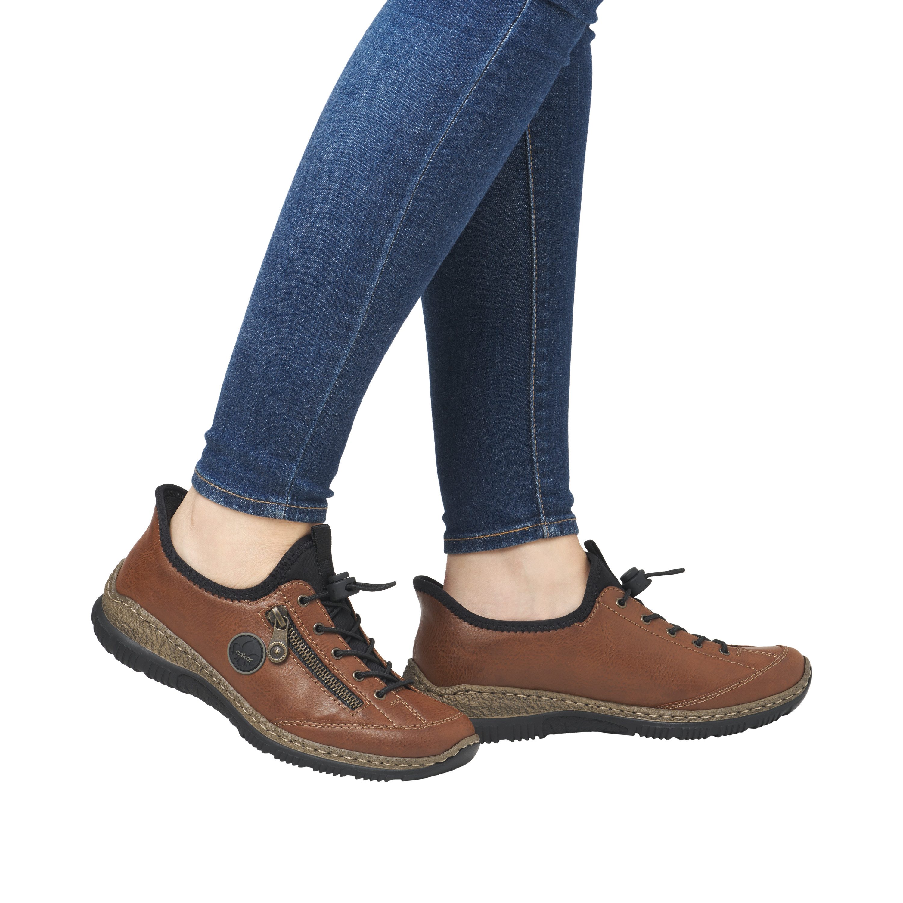 Rieker Slip-on sneakers Ready2GO , instapschoen, vrijetijdsschoen, lage schoen met memosoft-uitrusting