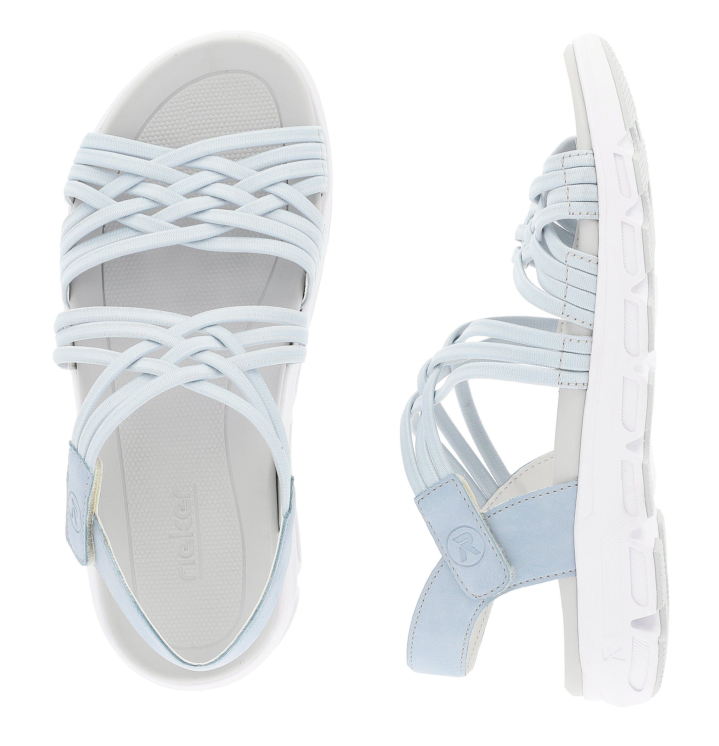 Rieker EVOLUTION Sandalen , zomerschoen, sandaal, met elastische bandjes en klittenbandsluiting