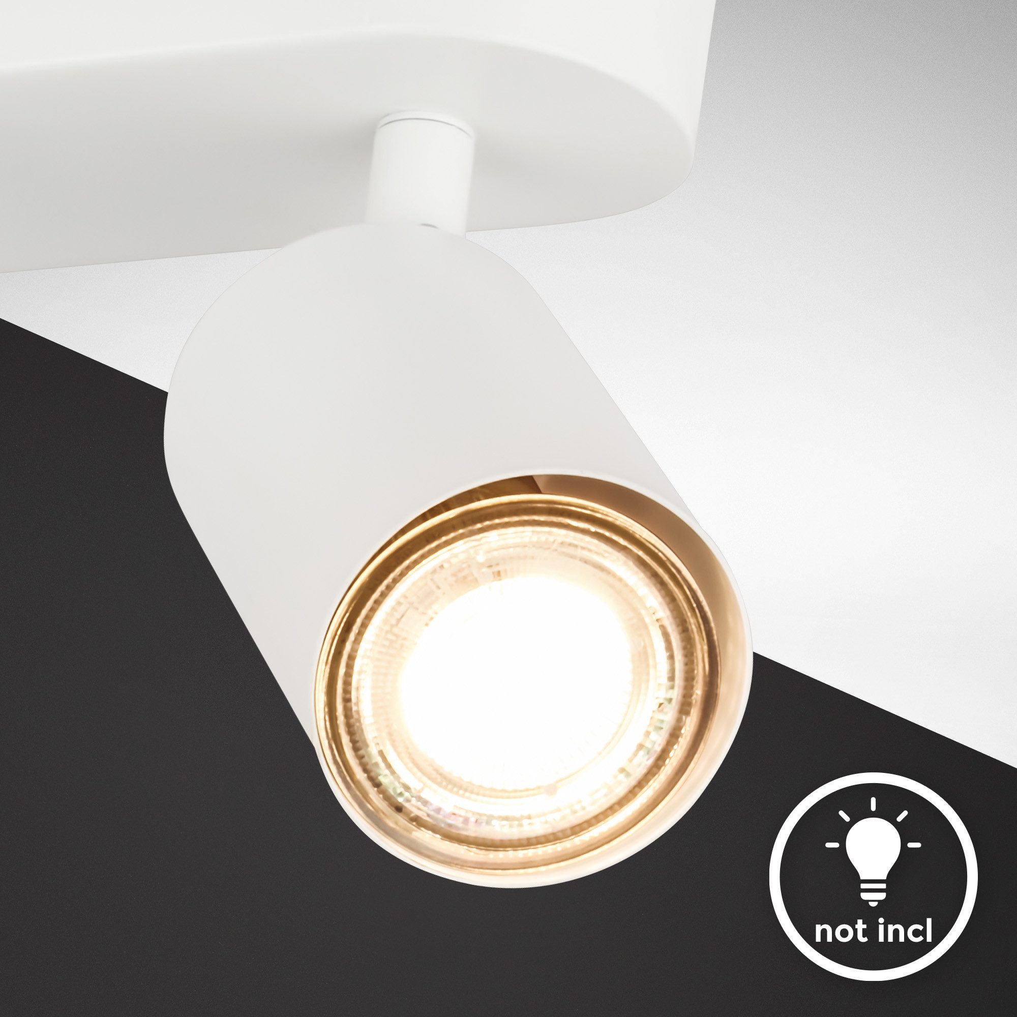 B.K.Licht Plafondspot Kantelbare plafondlamp, GU10 plafondlamp