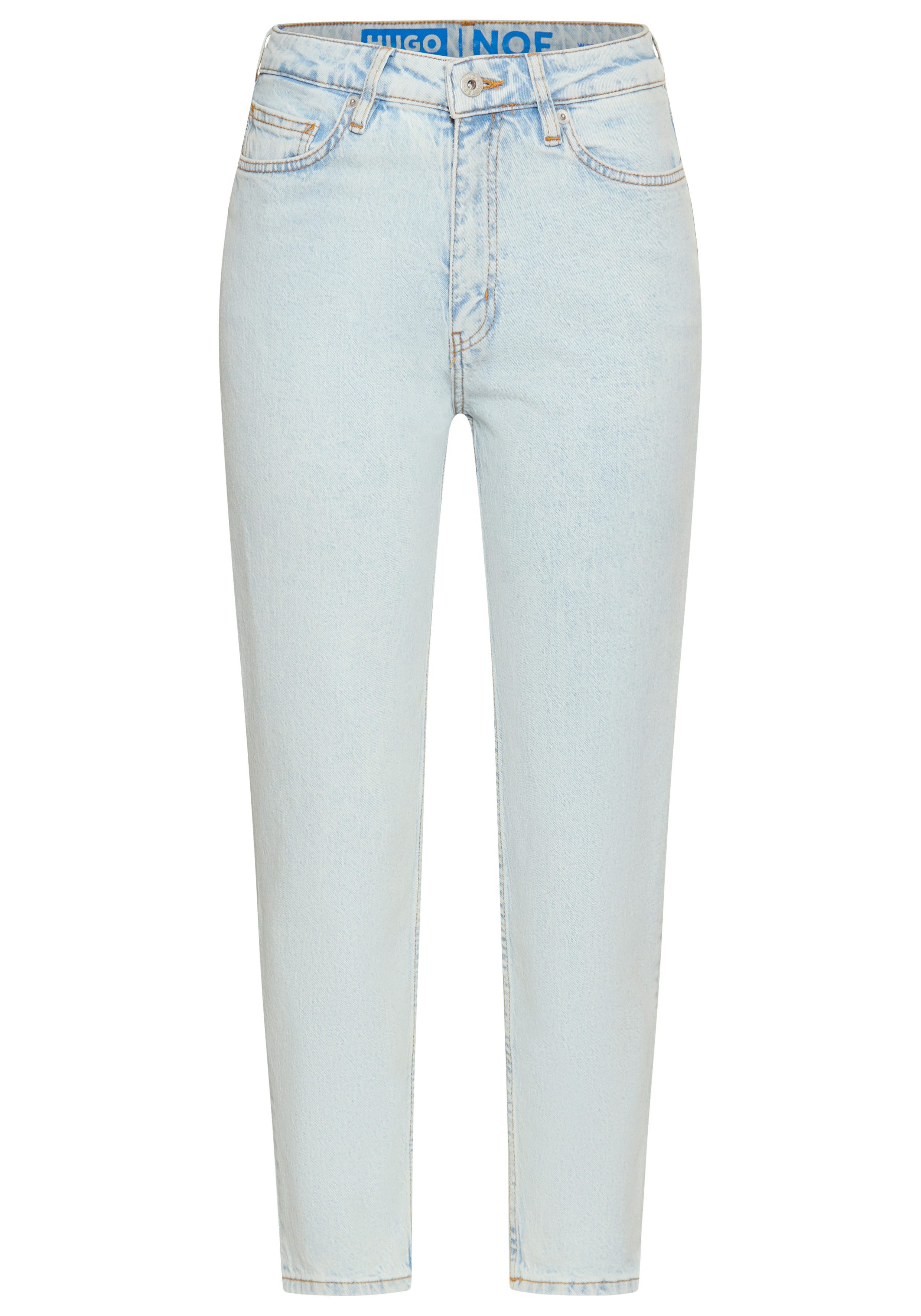 HUGO Blue Mom jeans Noe_B Straight fit jeans met hoge taille