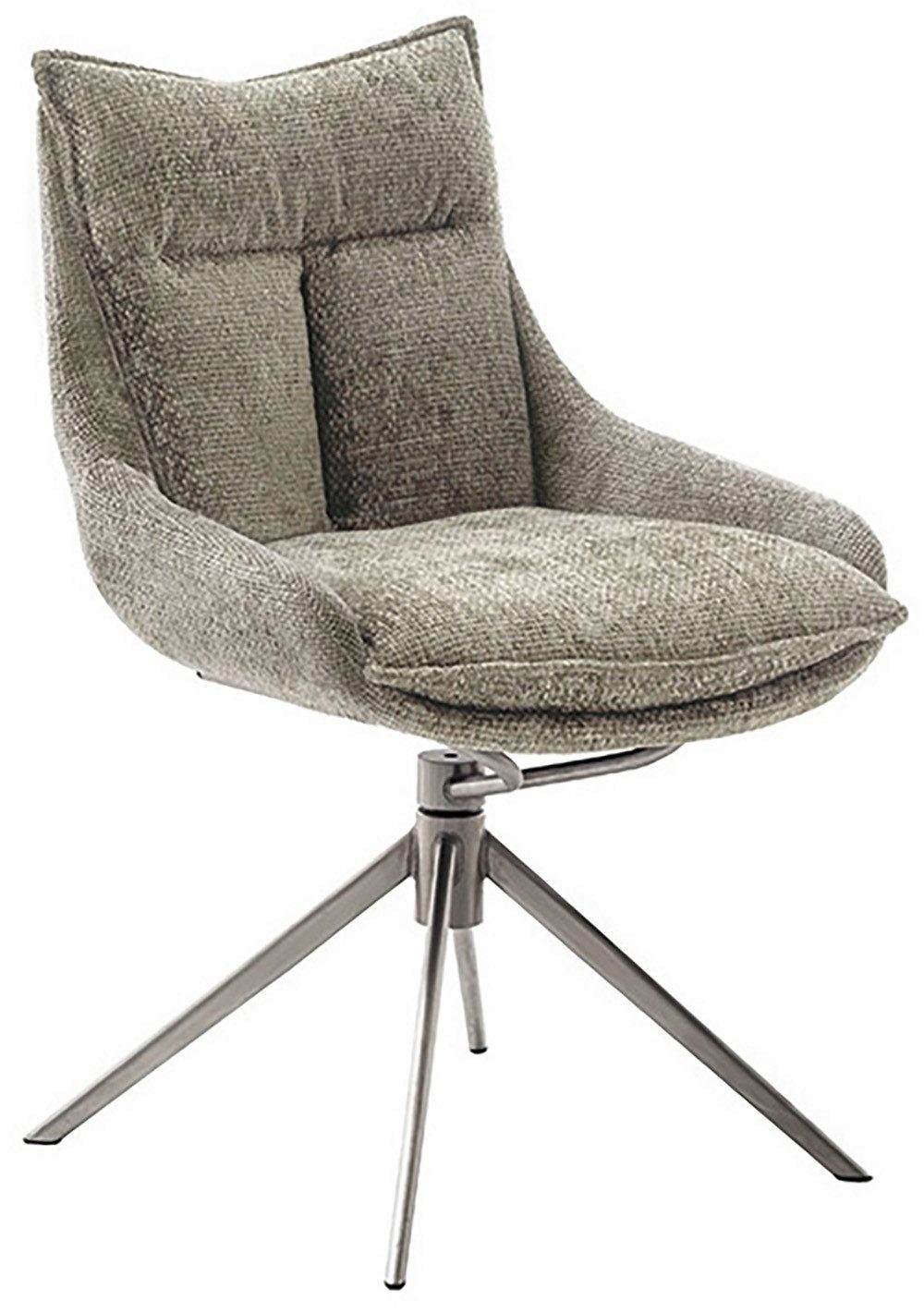 MCA furniture Eetkamerstoel (2-set), draaibaar 360°, draai- & schommelfunctie, belastbaarheid 120 kg