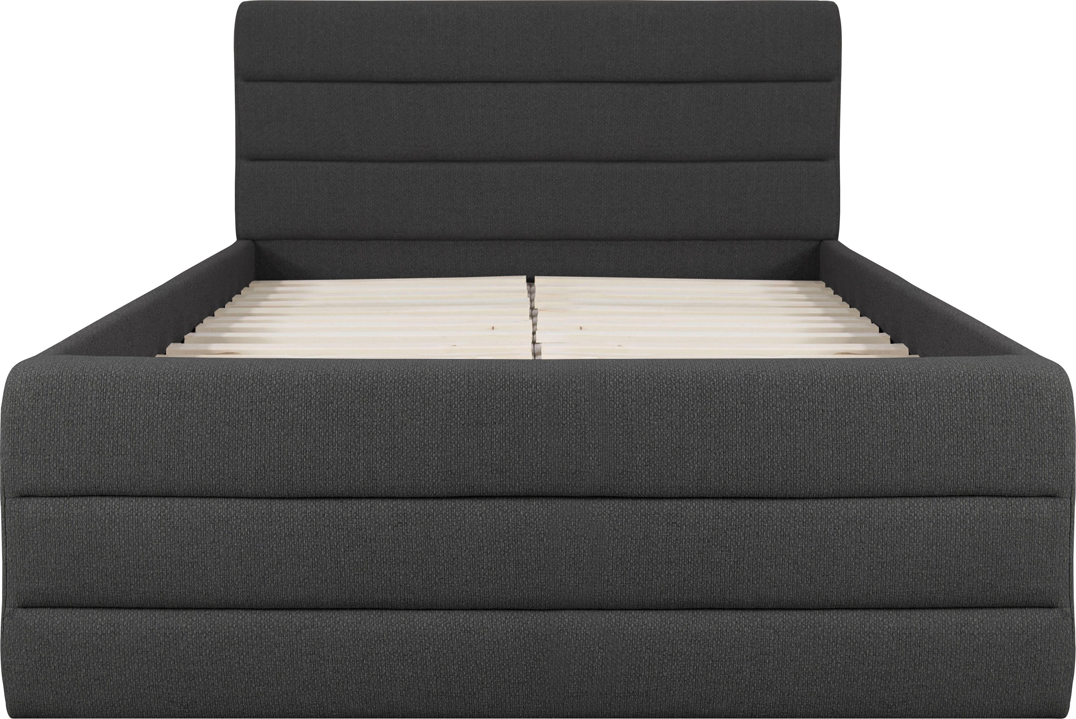 OTTO products Gestoffeerd bed Merrit Dwarsnaad in het hoofd- en voetbord, in 5 breedten, ook in 220 cm lang