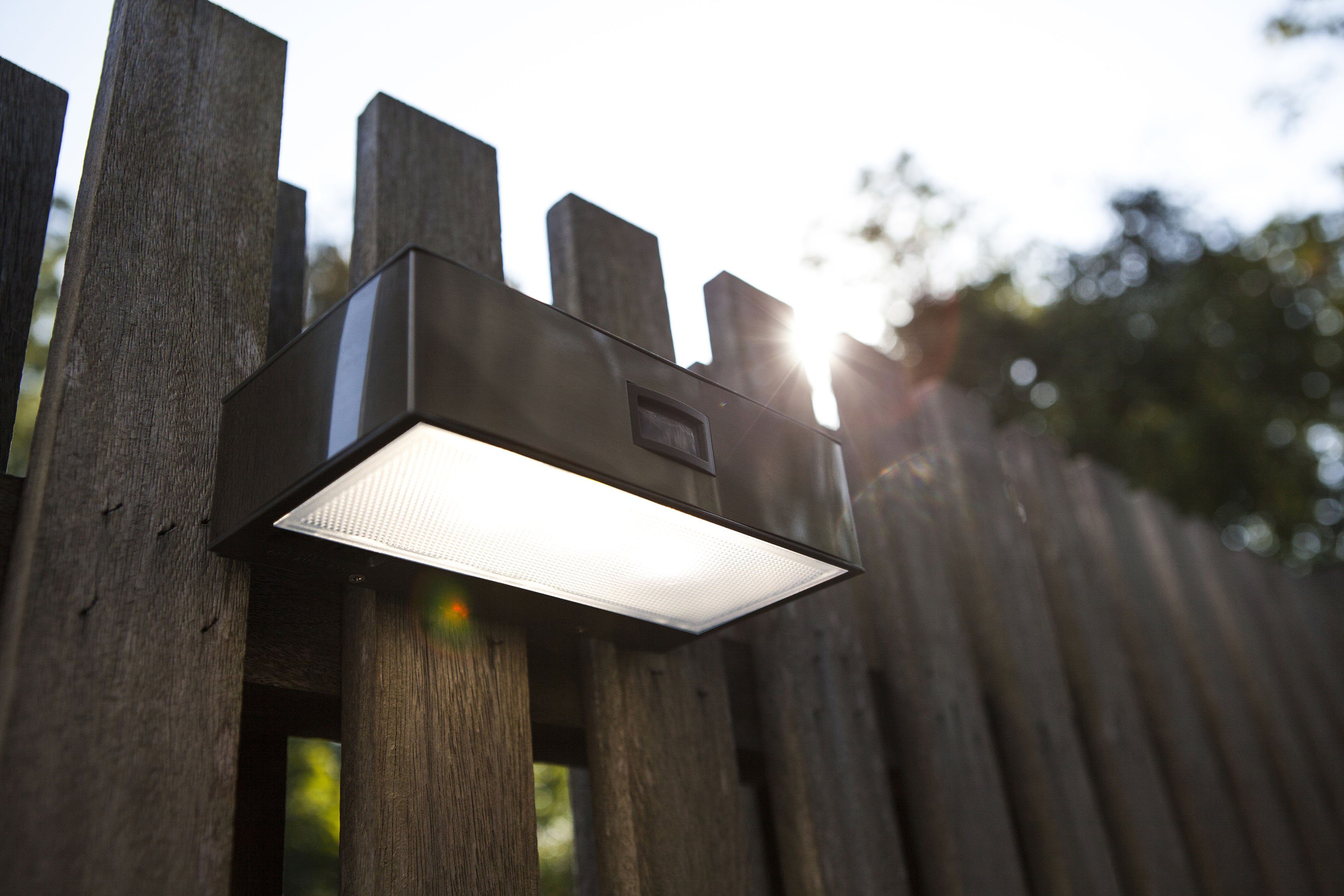 LUTEC Ledwandlamp voor buiten Brick Solarlamp, bewegingsmelder (1 stuk)