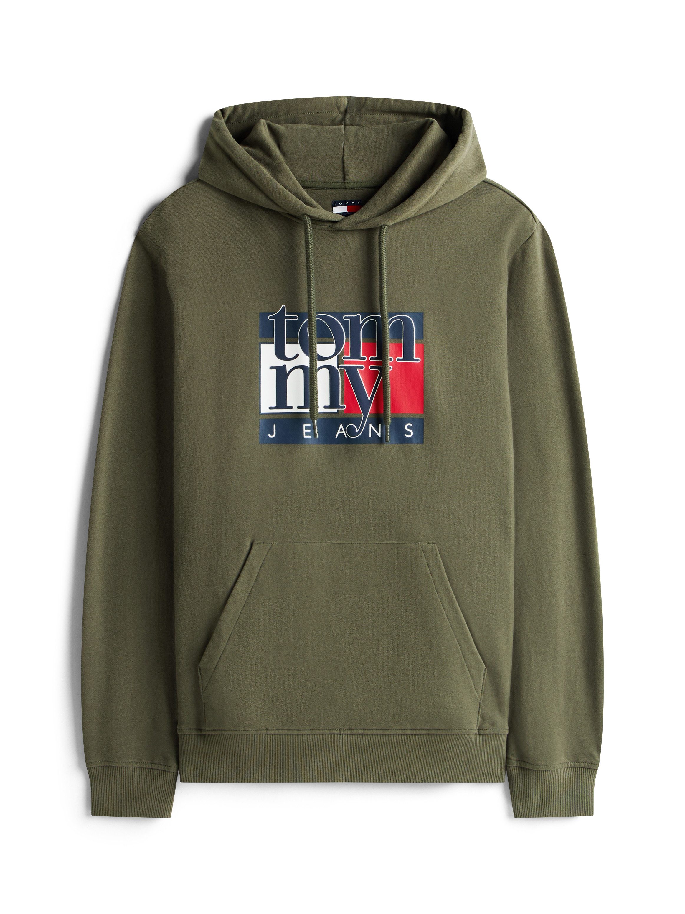 TOMMY JEANS Hoodie TJM RWB FLAG Regular Fit, sweatshirt, meerkleurige print