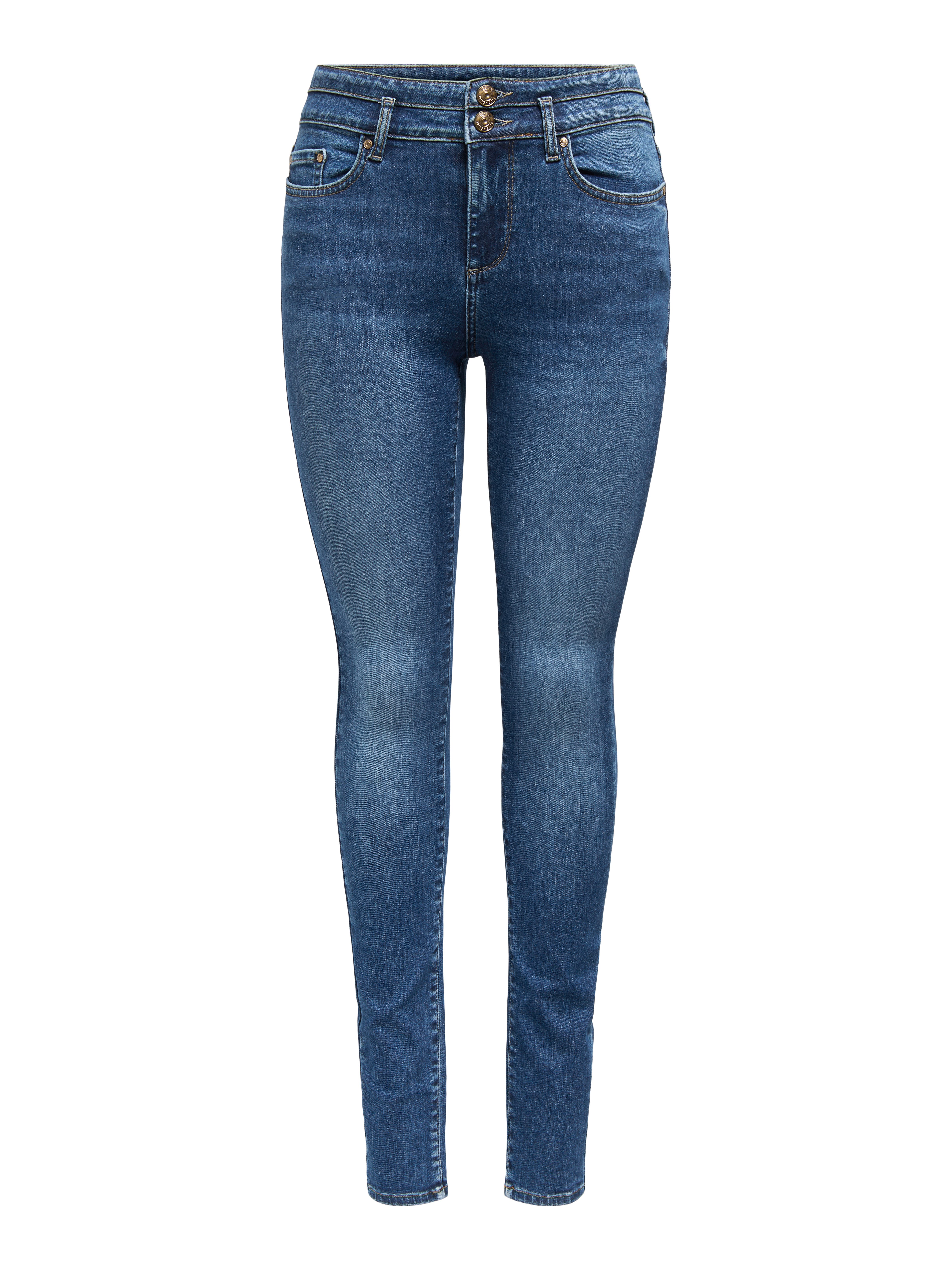 Only Skinny fit jeans ONLBLUSH MID SK DB WAIST DNM TAI BOX X