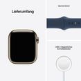 apple smartwatch watch series 7 gps + cellular, 41 mm blauw