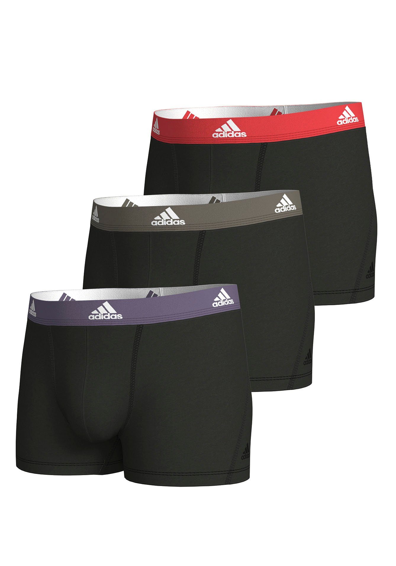 adidas Sportswear Boxershort "Active Flex Cotton" met zachte naadverwerking en tonale logo (3 stuks)