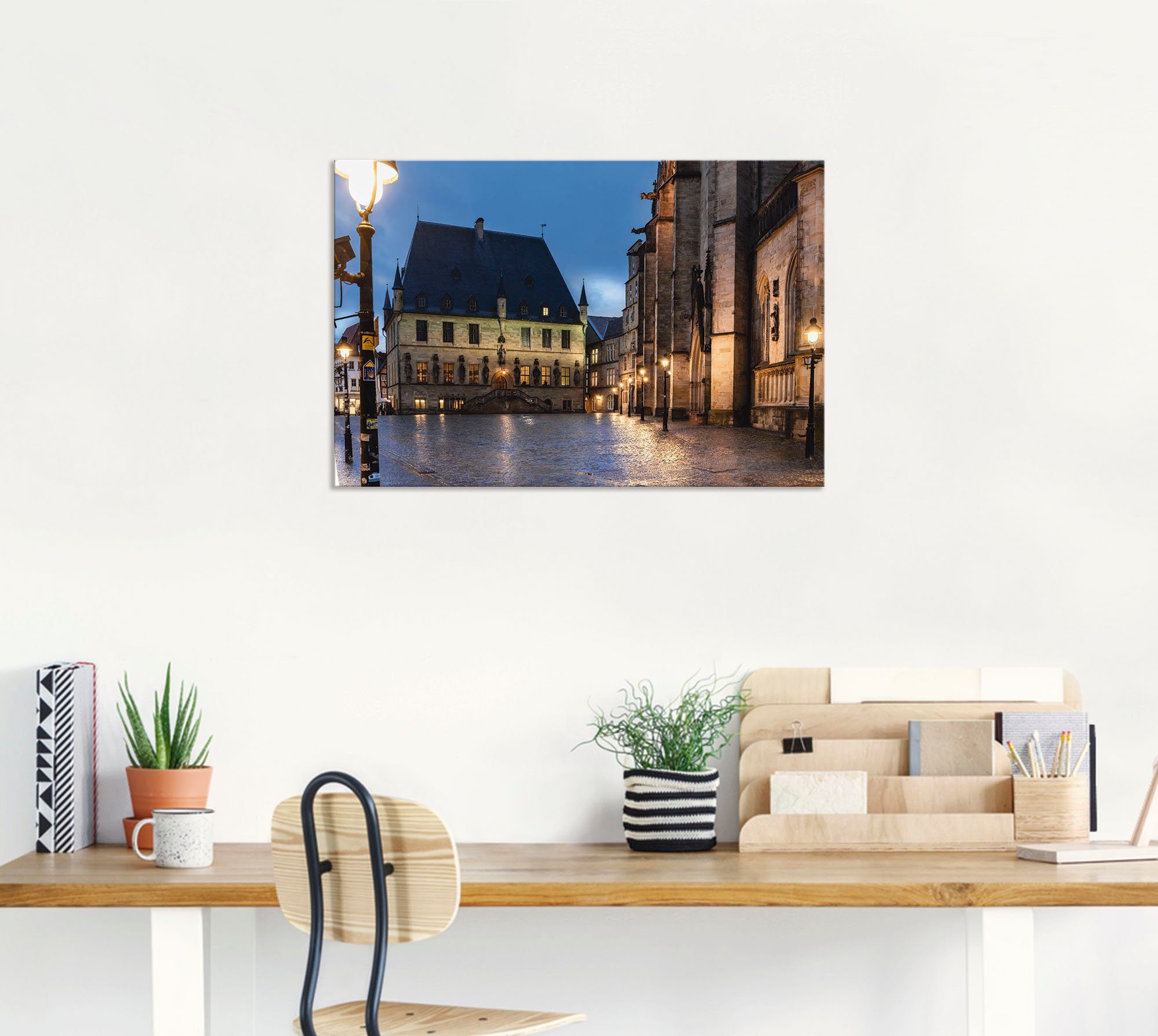Artland Artprint Stadhuis Osnabrück I als artprint van aluminium, artprint voor buiten, poster in diverse formaten