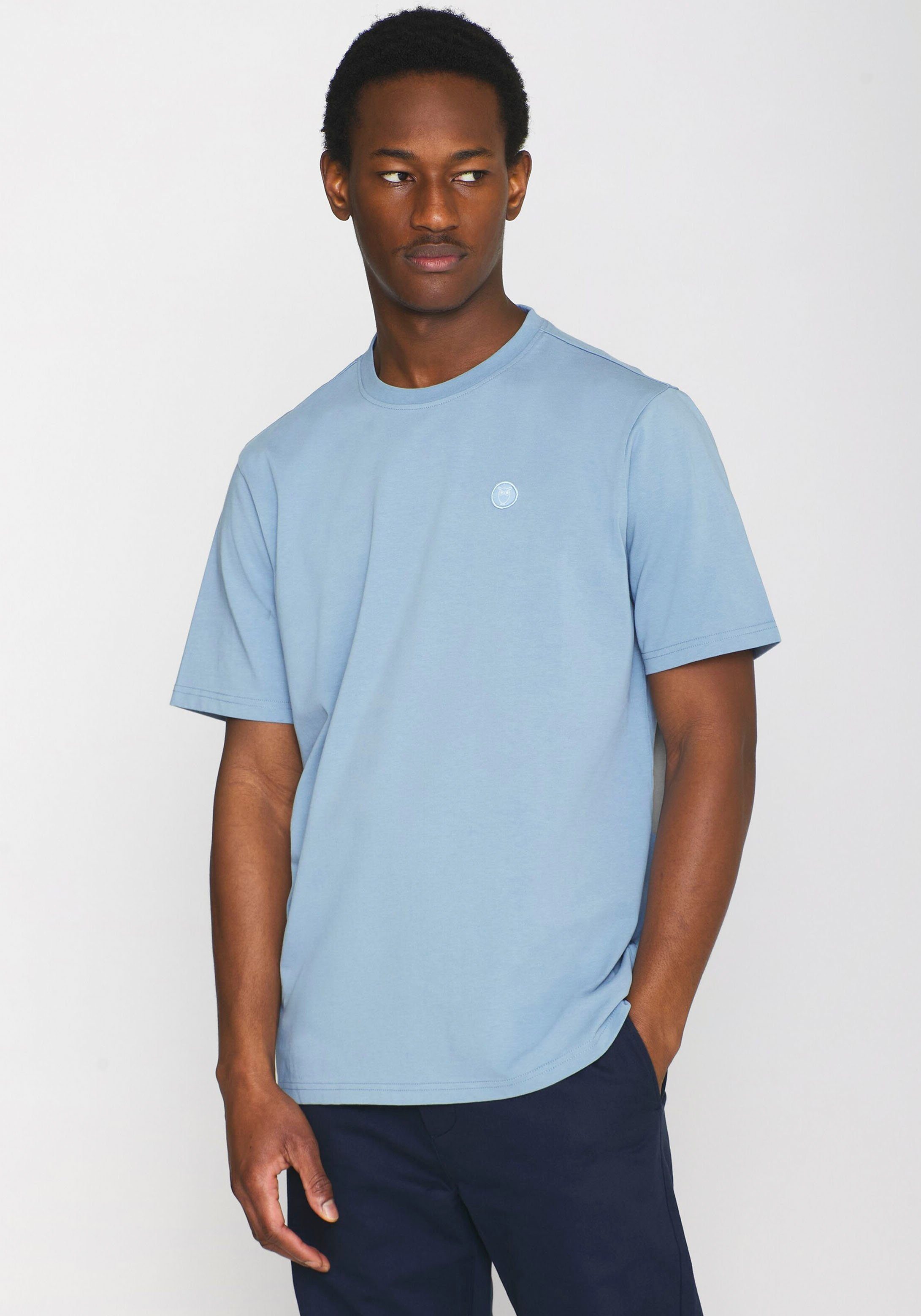 KnowledgeCotton Apparel T-shirt Basic-Shirt Badge