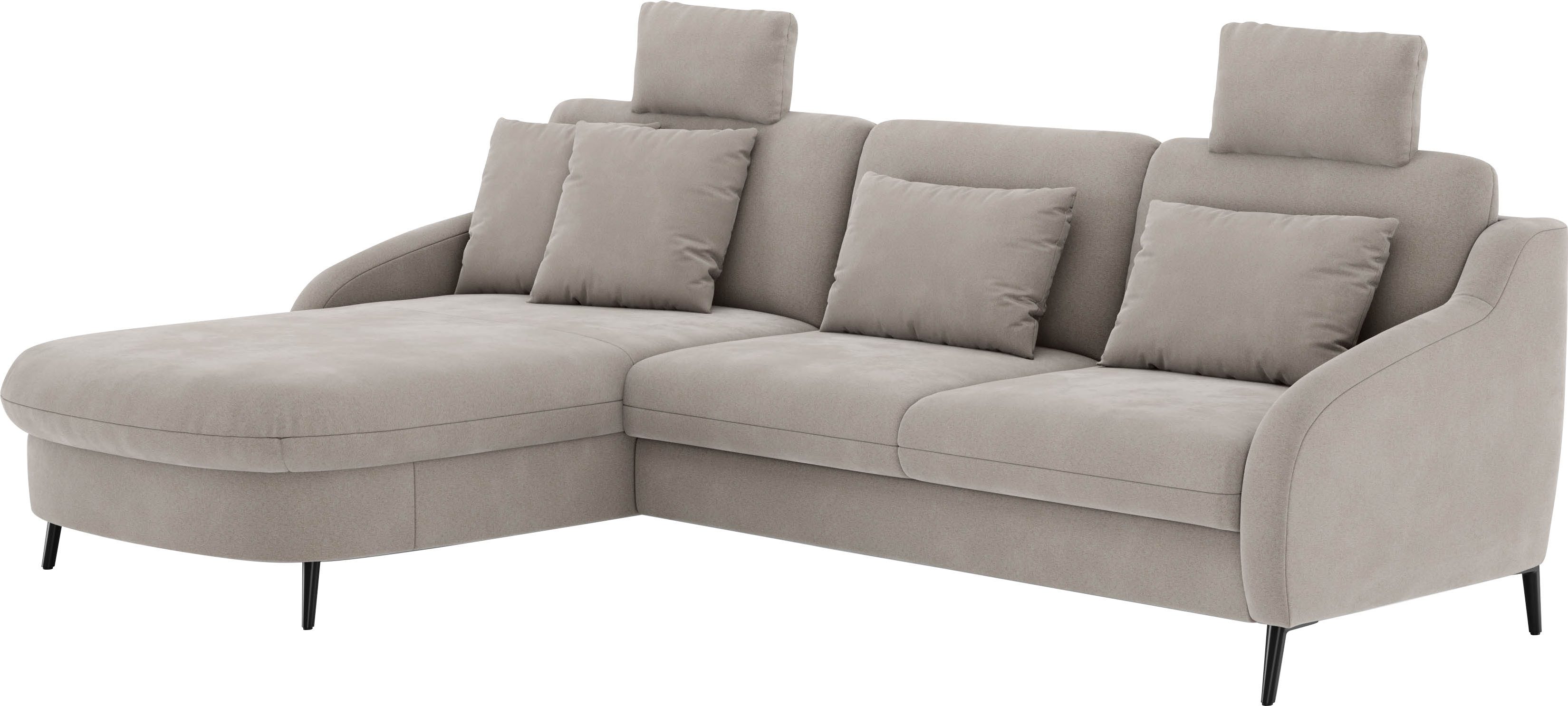 sit&more Hoekbank Soul L-vorm optioneel met bedfunctie en bedlade of lade