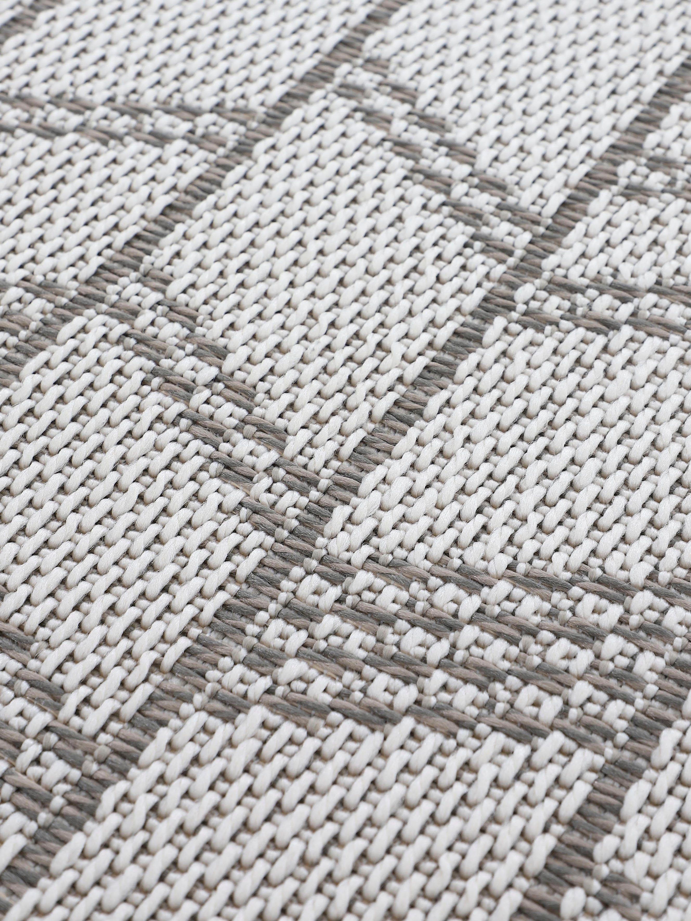 carpetfine Loper Boho 102 robust vlakweefsel, sisal look, uv-bestendig, buitenruimte