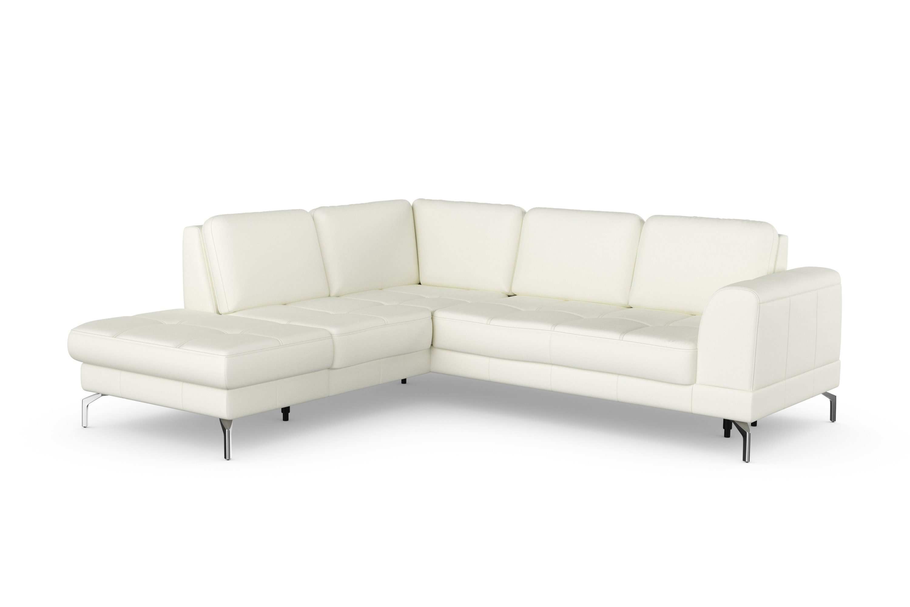 sit&more Hoekbank Bendigo L-vorm inclusief zitdiepteverstelling, bodemvrijheid 15 cm, in 2 pootkleuren