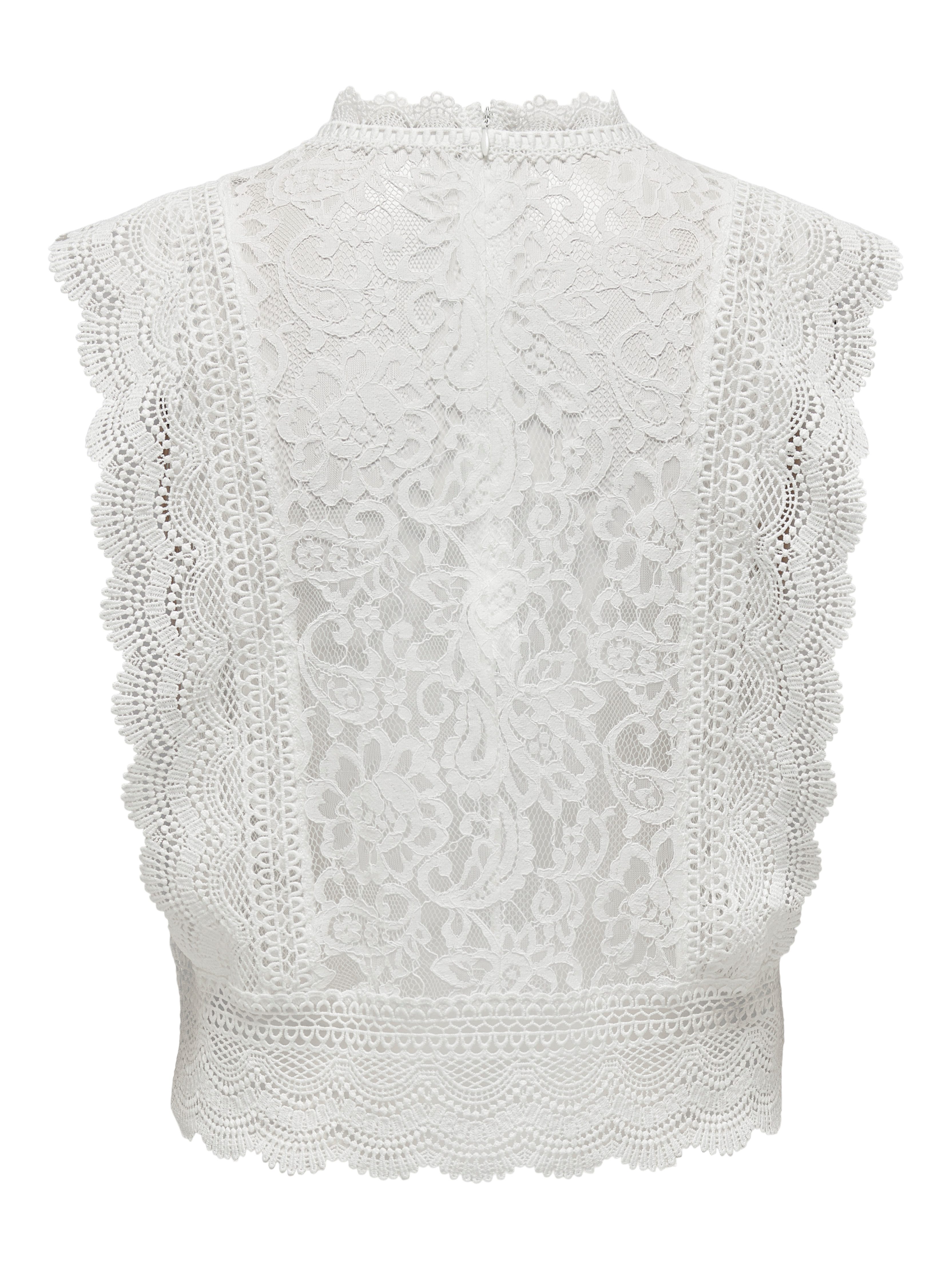 Only Kanten shirt ONLKARO S/L LACE TOP NOOS WVN