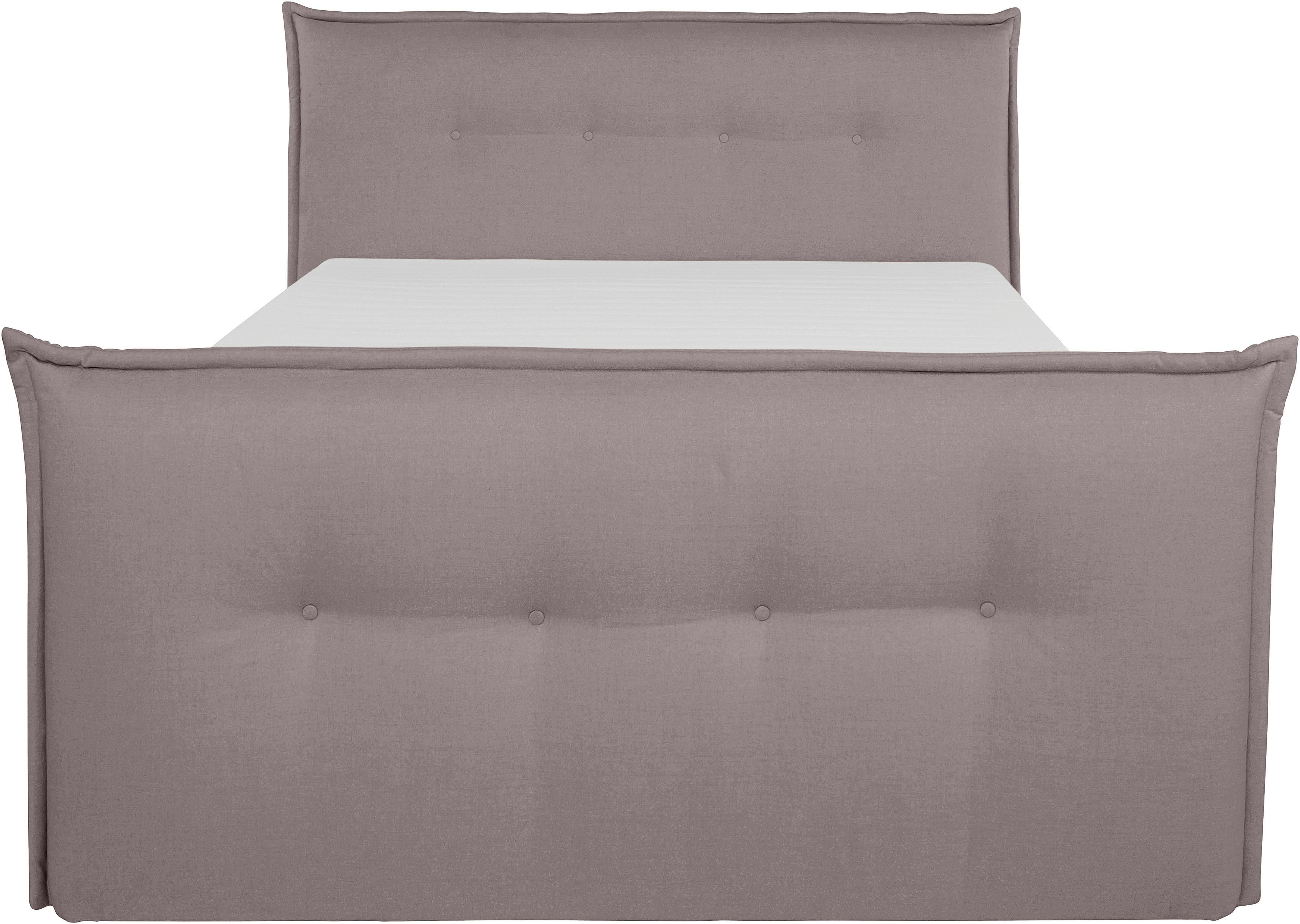 andas Boxspring Lichtgewicht inclusief voetbord, bedkist & topmatras, in 4 breedten en 2 hardheden